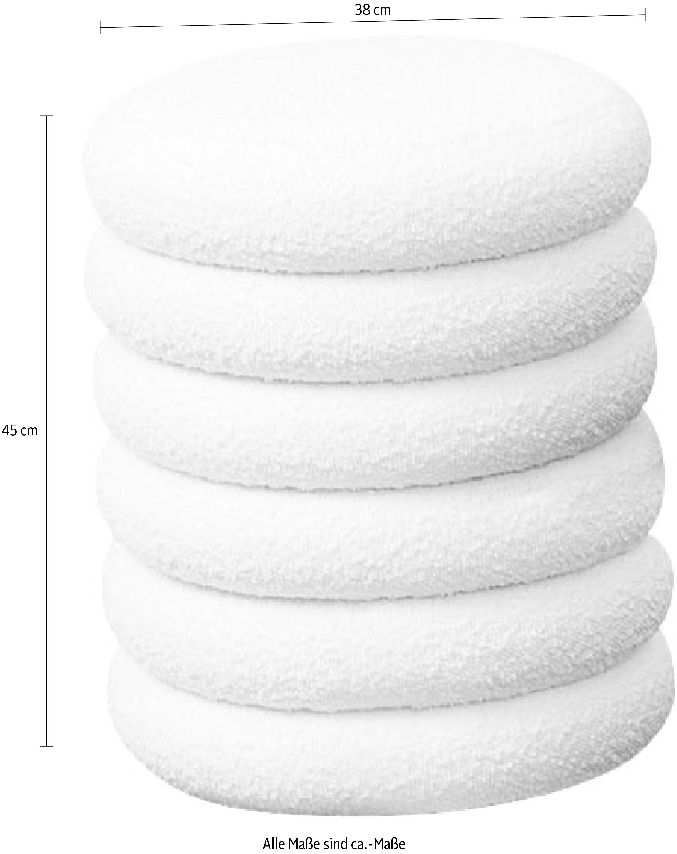 SalesFever Polsterhocker »Komfortabler Hocker mit Stil« Praktischer Stauraum in elegantem Design