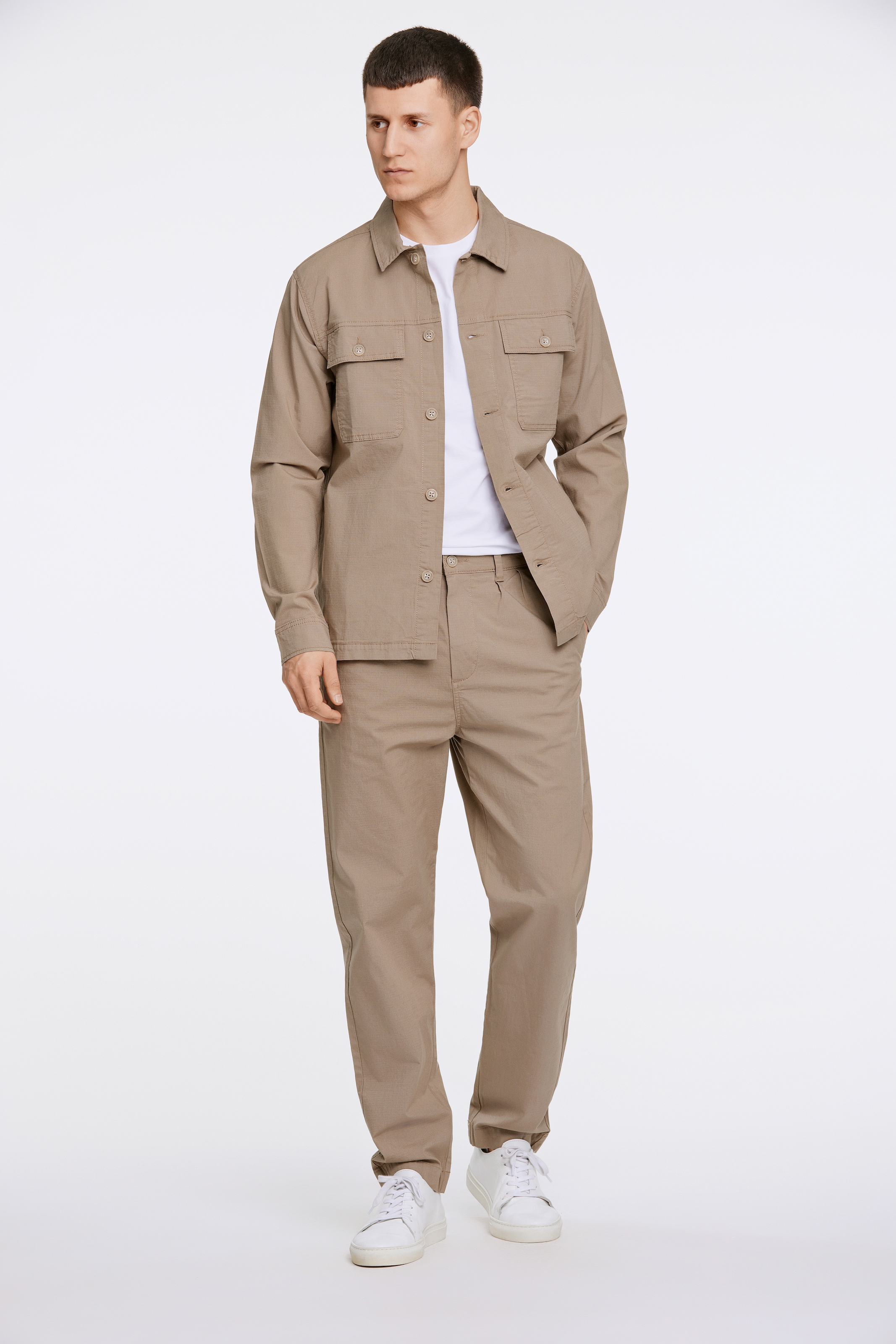 LINDBERGH Hemdjacke, mit Logostickerei unten links