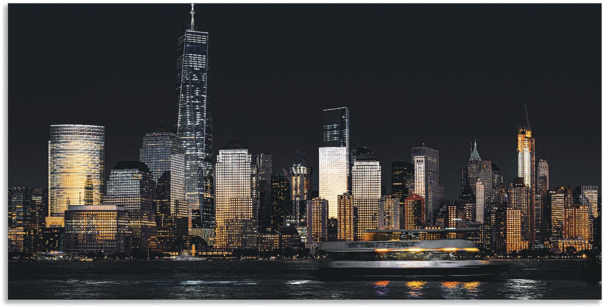 Image of Artland Wandbild "New York Financial Distrikt" New York 1 Stk. tlg. als Alubild, Leinwandbild in verschied. Grössen