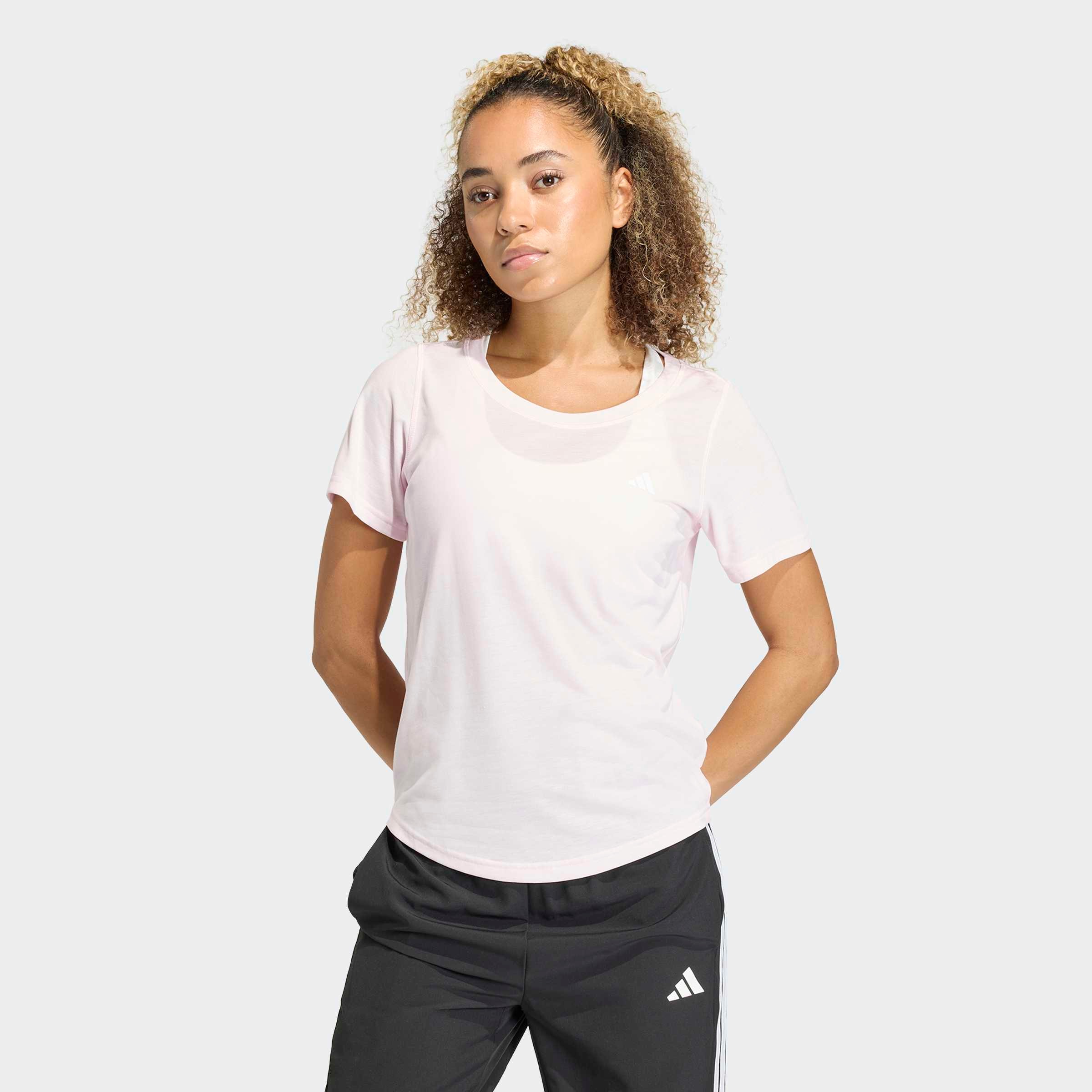 adidas Performance T-shirt »WORKOUT ESSENTIALS MIT TIEFEM AUSSCHNITT« pour un look sportif au quotidien et à l'entraînement, sans fermeture