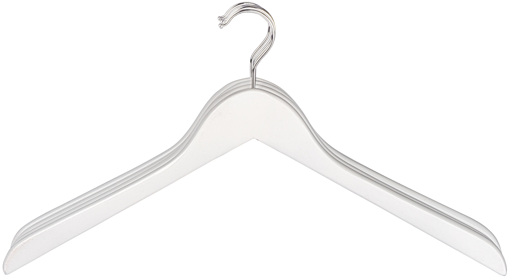 WENKO Cintre à vêtements »Blanca« weiss-lackiertes Holz, 44 cm