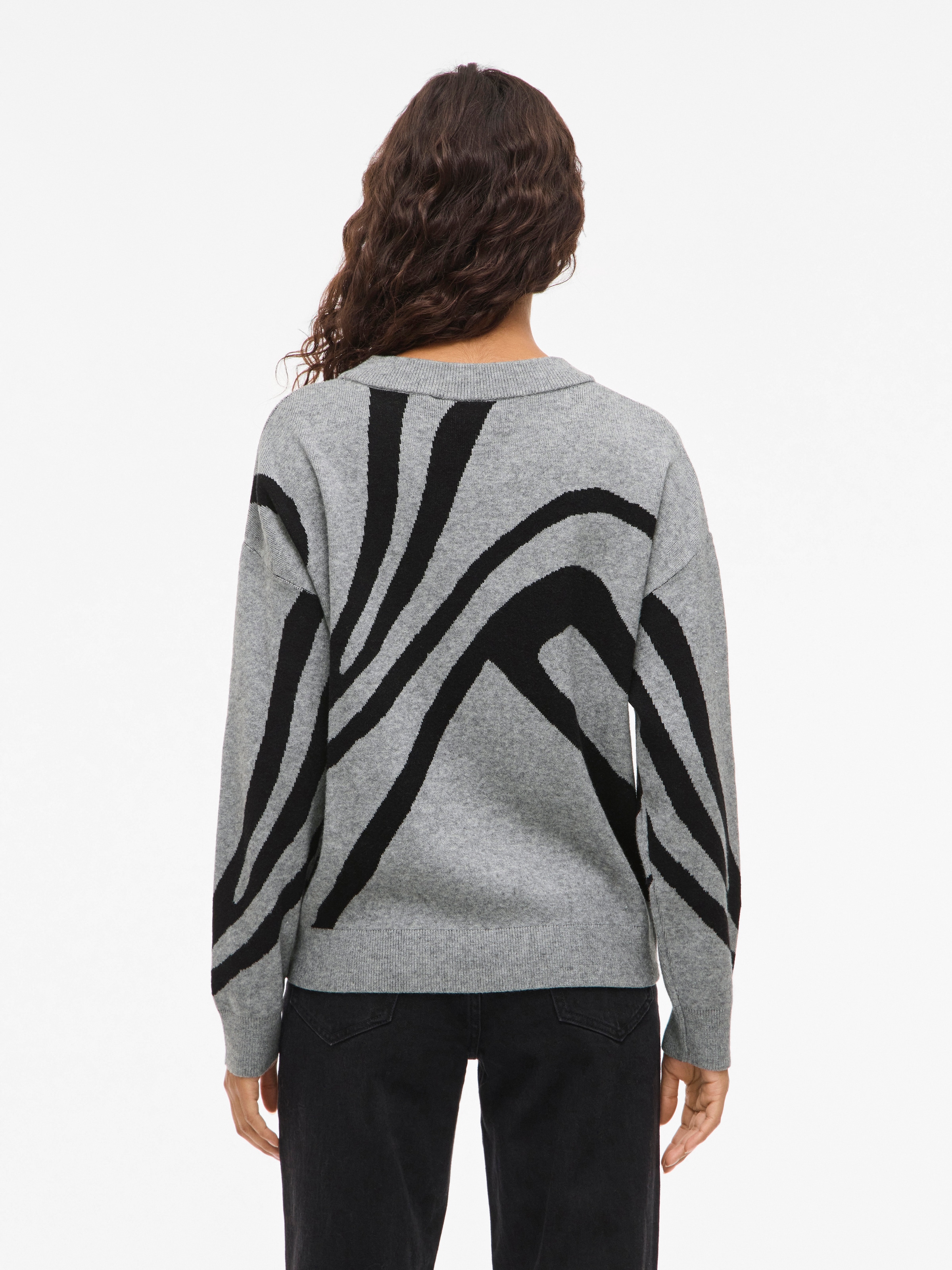 Vila Pull en tricot »VITIF JACQUARD L/S KNIT TOP - NOOS«