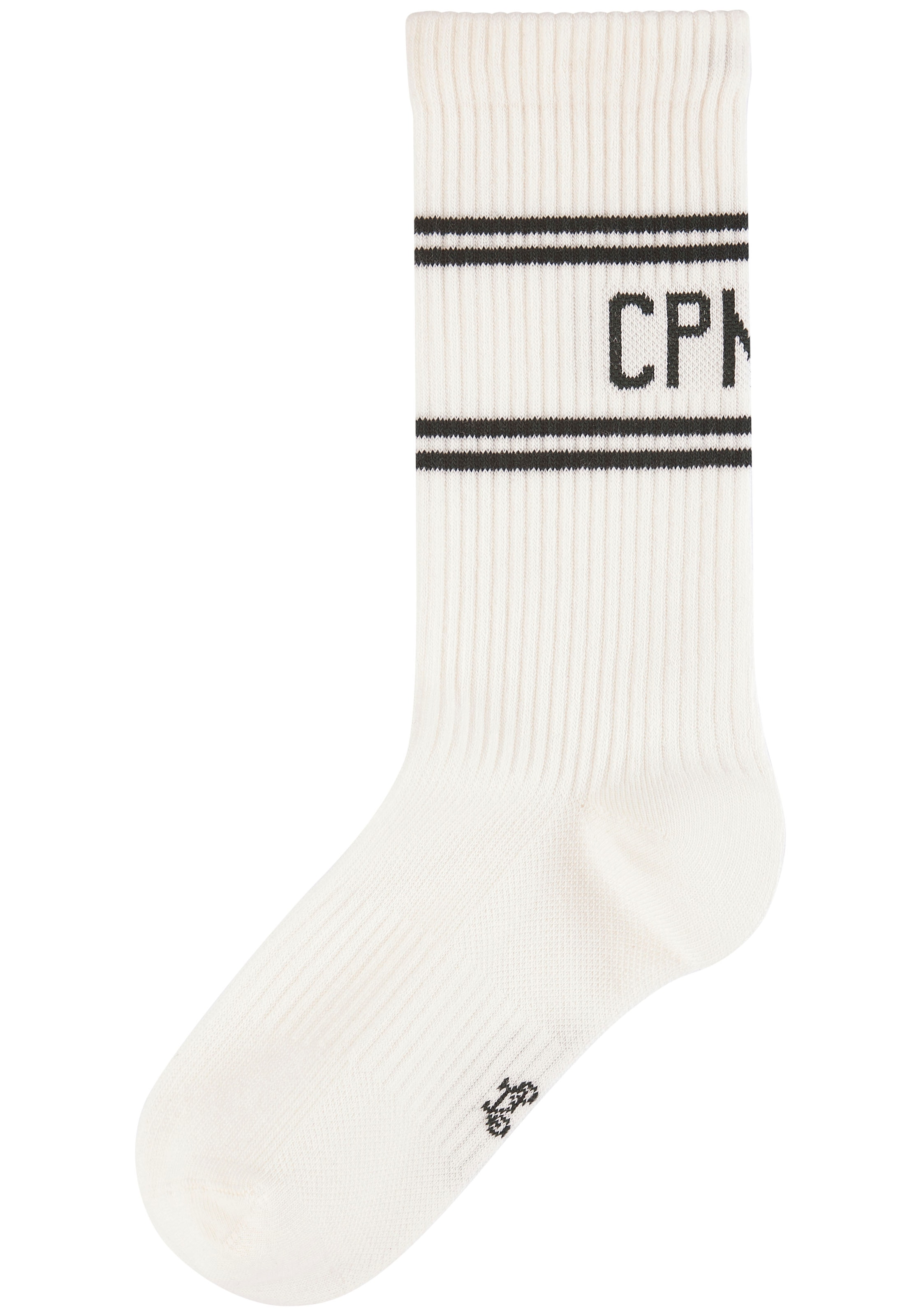 Copenhagen Studios Langsocken Packung, 2 Stk. tlg. mit Pikeé-Struktur unter der Sohle