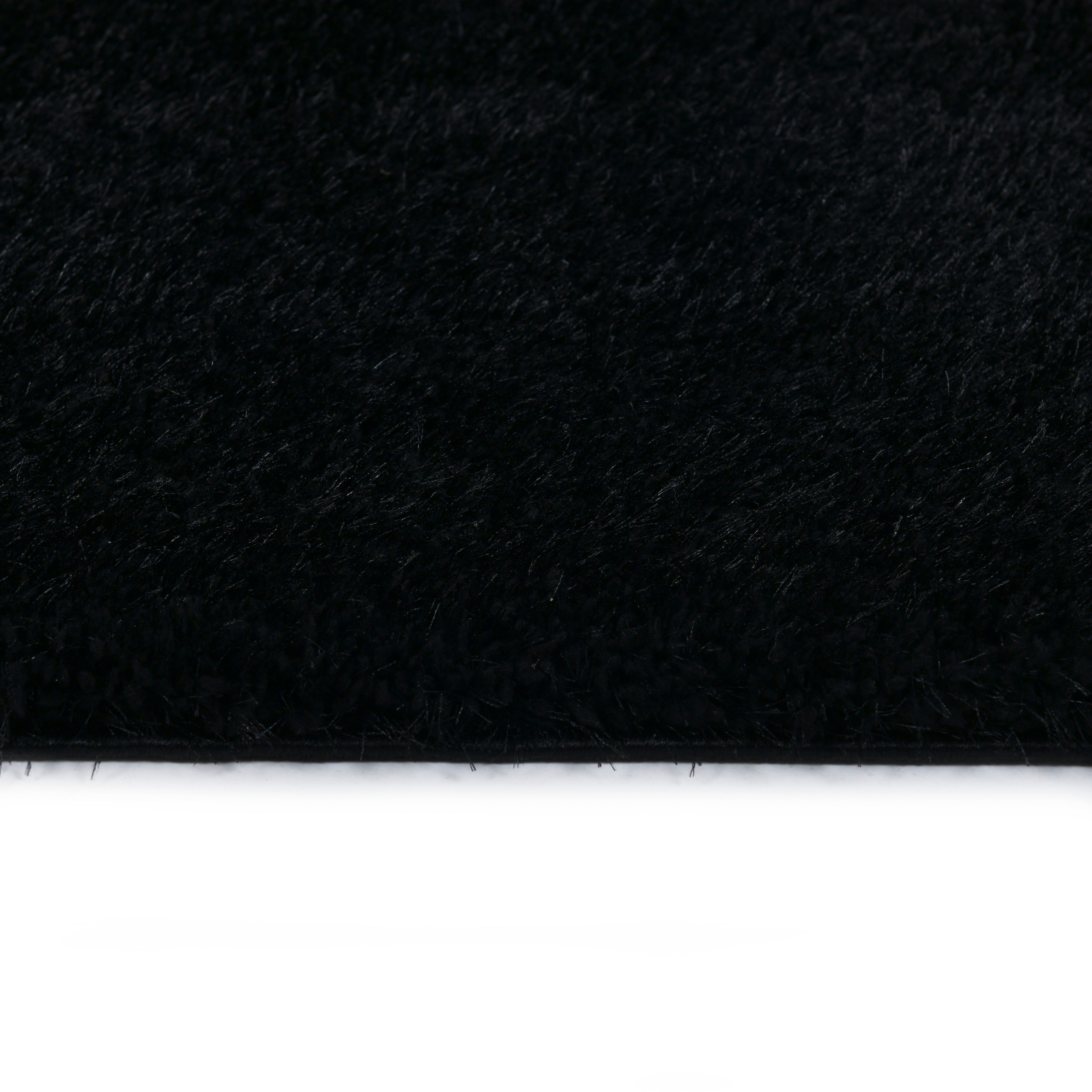 Home affaire Hochflor-Teppich »Malin«, rechteckig, Shaggy in Uni-Farben, einfarbig, leicht glänzend, besonders weich