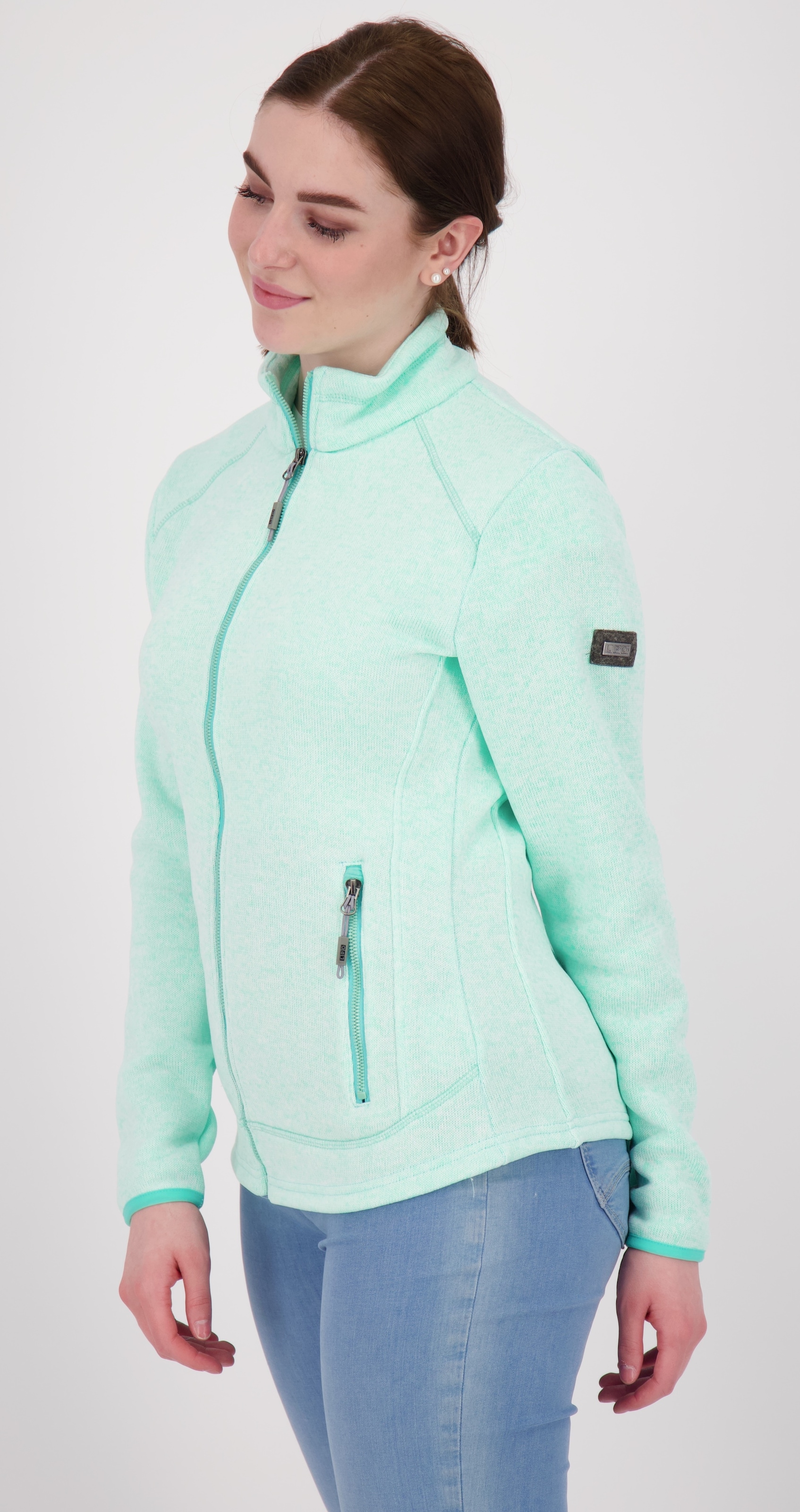 DEPROC Active Strickfleecejacke »KIRKVALE X WOMEN«, auch in Grossen Grössen erhältlich