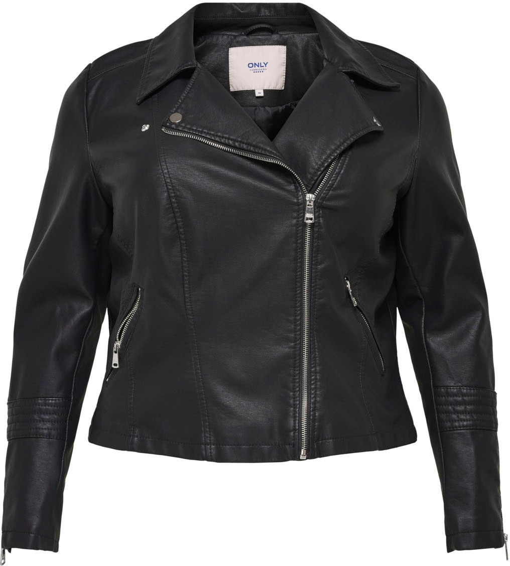 ♕ ONLY CARMAKOMA Lederimitatjacke »CAREMMY FAUX LEATHER BIKER«  versandkostenfrei kaufen | Übergangsjacken