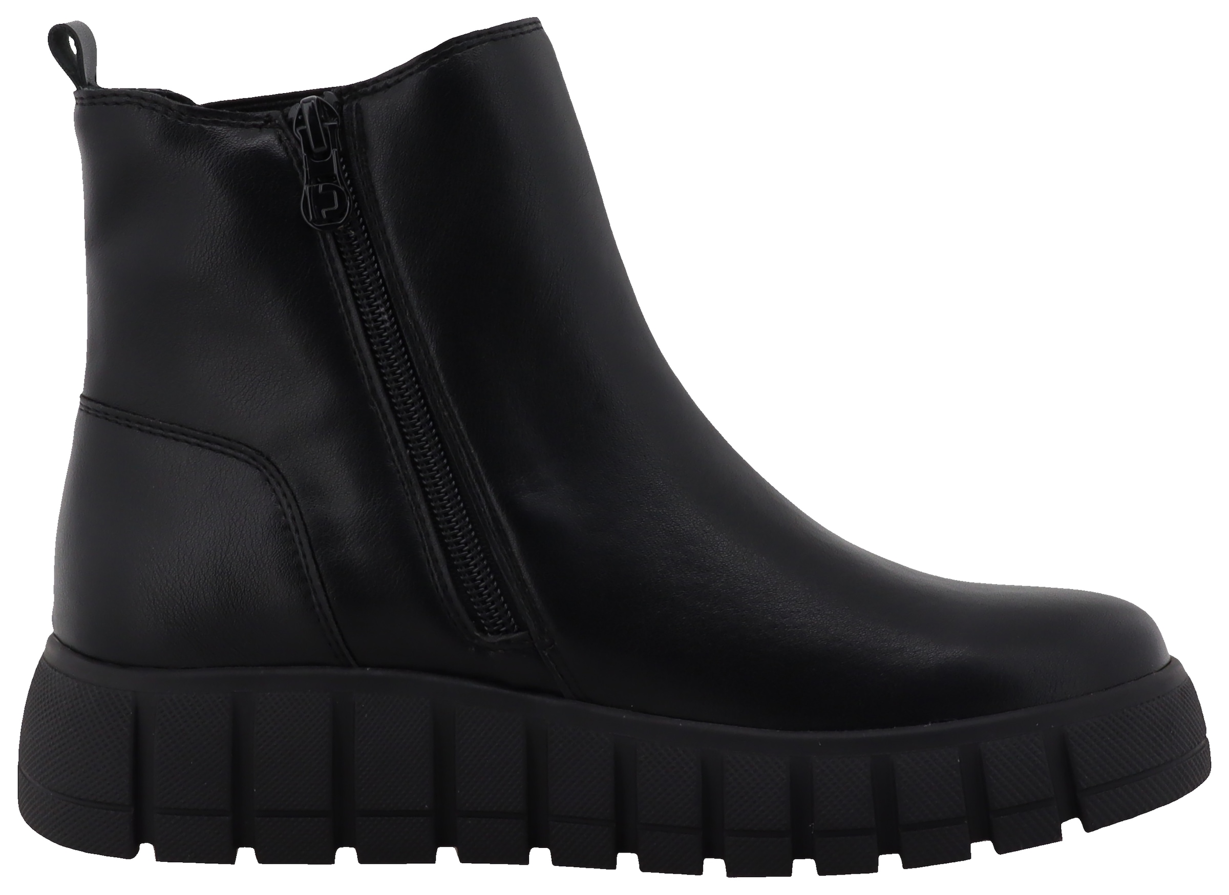 TOM TAILOR Chelseaboots, Keilstiefelette, Plateauboots mit Reissverschluss