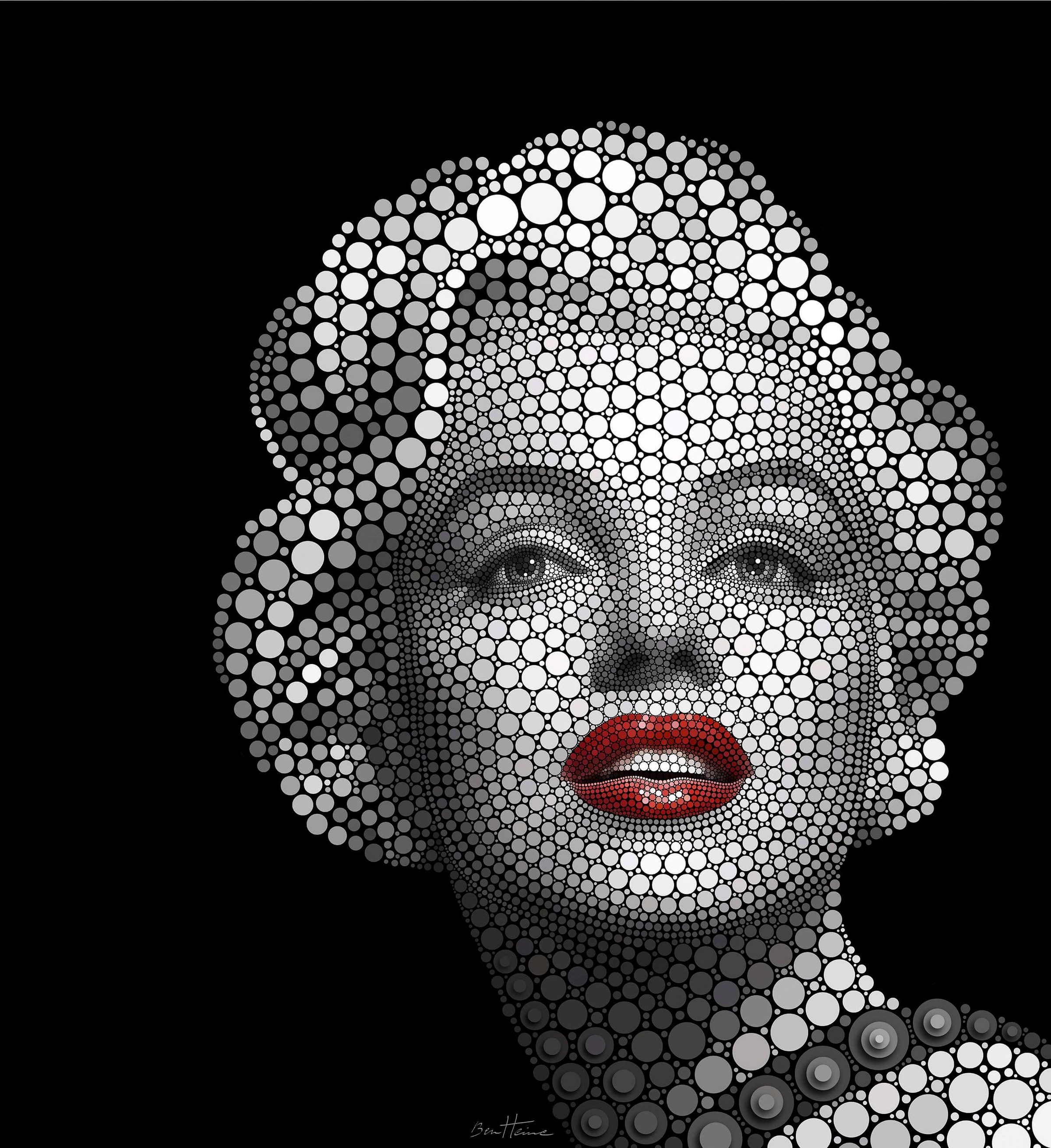 Image of Wall-Art Vliestapete »Ben Heine Circlism: Marilyn Monroe« bei Ackermann Versand Schweiz