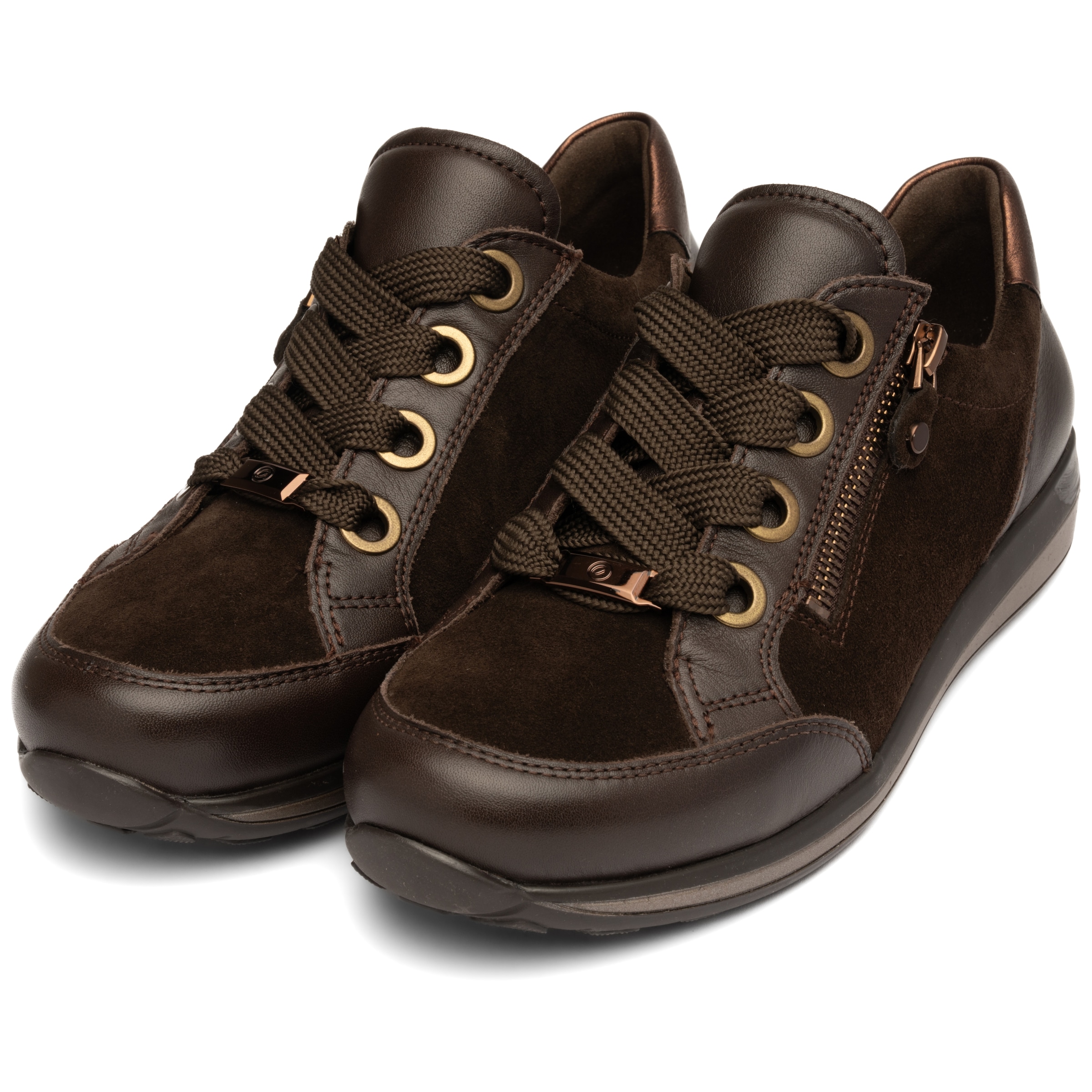 Ara Baskets compensées »OSAKA«  Chaussure de loisir, chaussure basse, chaussure à lacets avec fermeture éclair extérieure, largeur H