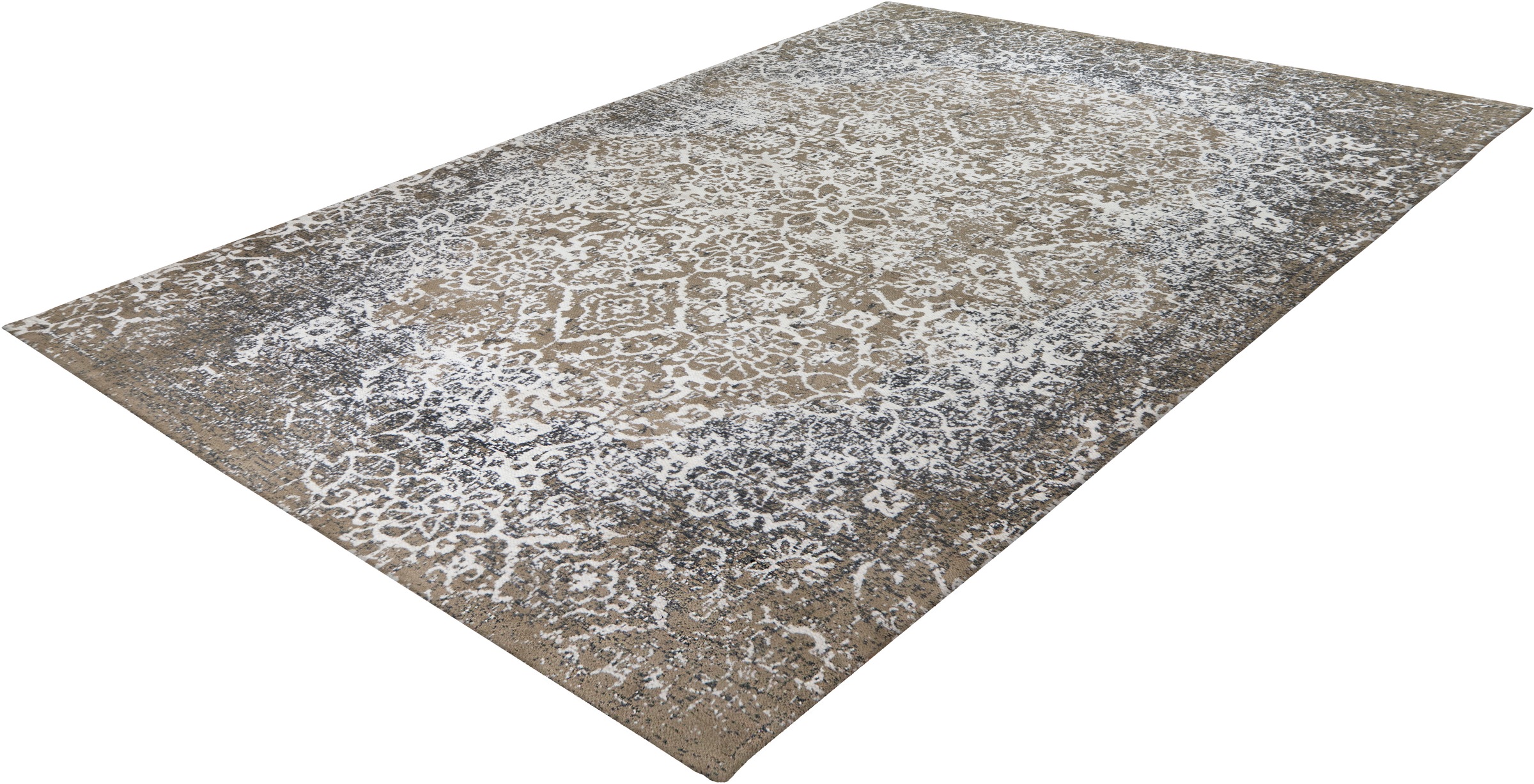 Image of Kayoom Teppich "River 160" rechteckig 10 mm Höhe Jacquard, Retro- und Vintage-Design, Baumwollrücken