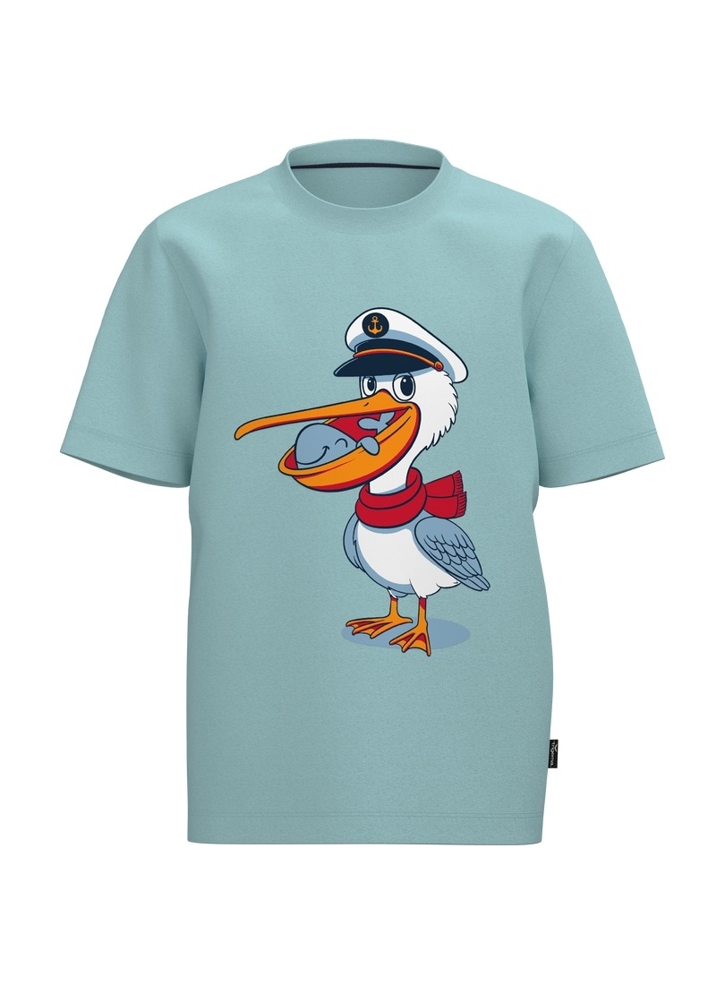 Image of Trigema T-Shirt "TRIGEMA T Shirt mit Pelikan Print" 1