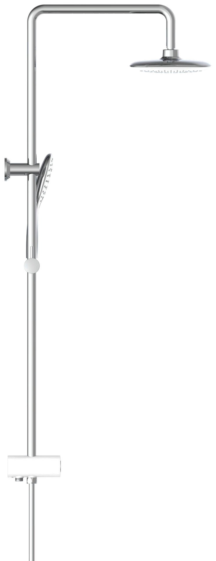 Schütte Brausegarnitur »Aquastar«, Duschsäule Brauseset, mit Ablage, Handbrause mit 3 Funktionen