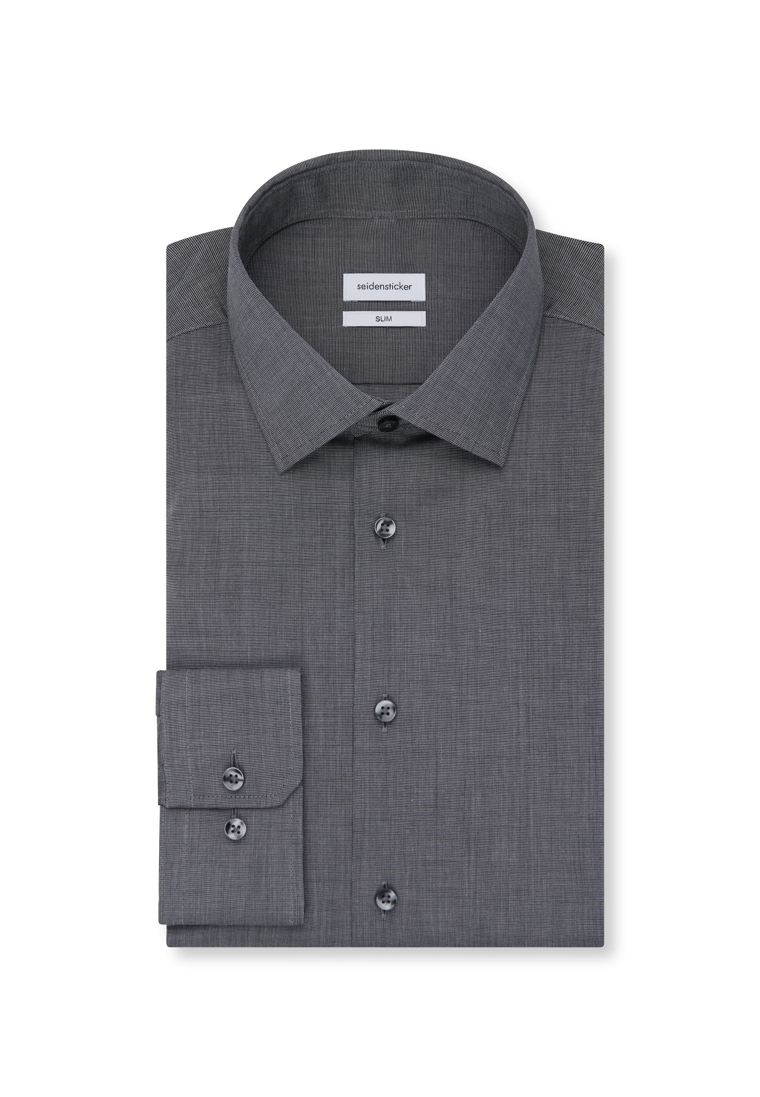 seidensticker Chemise d'affaires »Schwarze Rose«, Slim 1/1 Extra lang Kentkragen Uni
