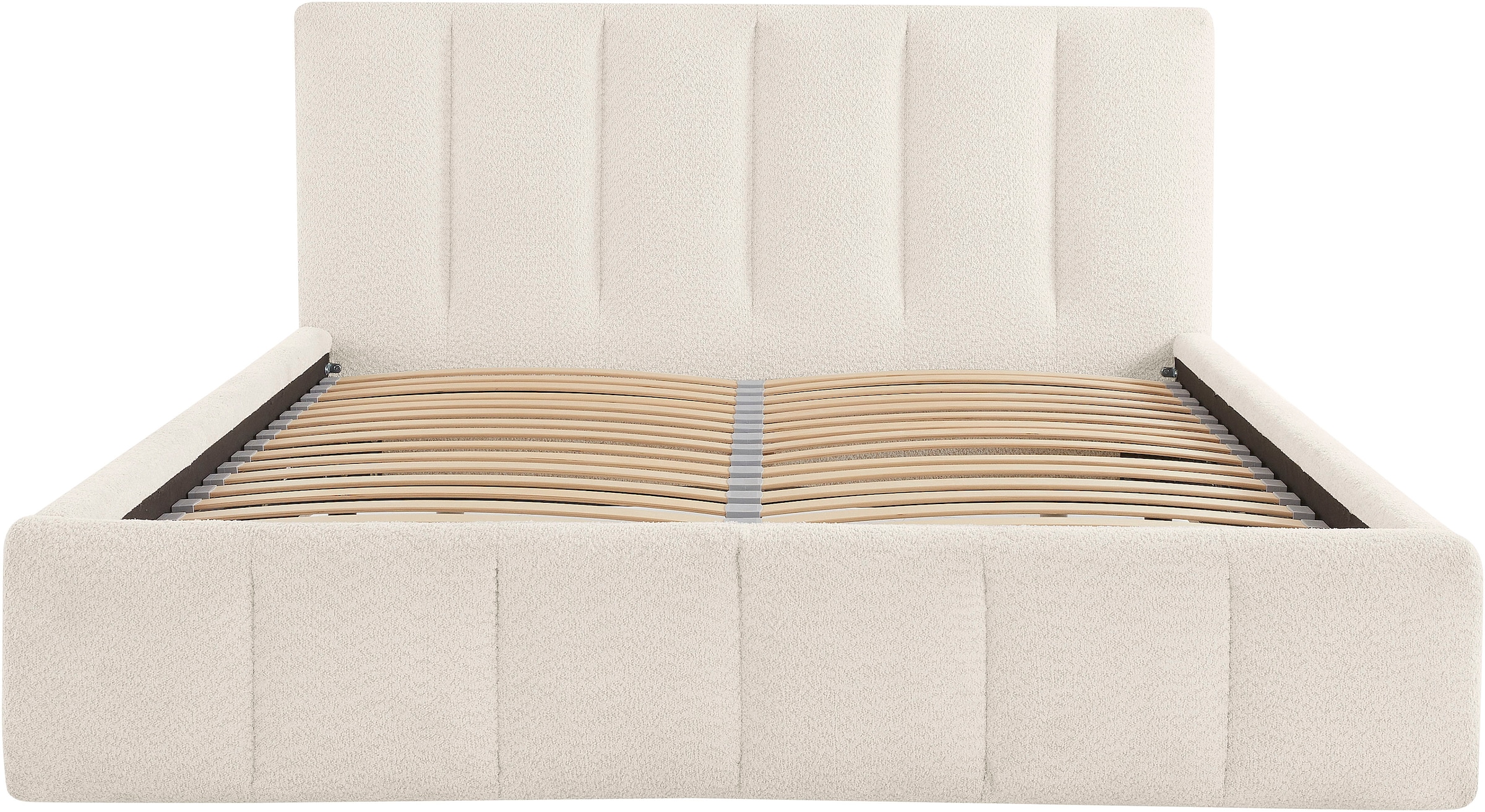 homsy by Ana Johnson Lit rembourré »Somny wahlweise mit Bettkasten, erhältlich in verschiedenen Breiten« luxurious gepolstertes Kopfteil und Rahmen, Bezug mit Bouclécharakter