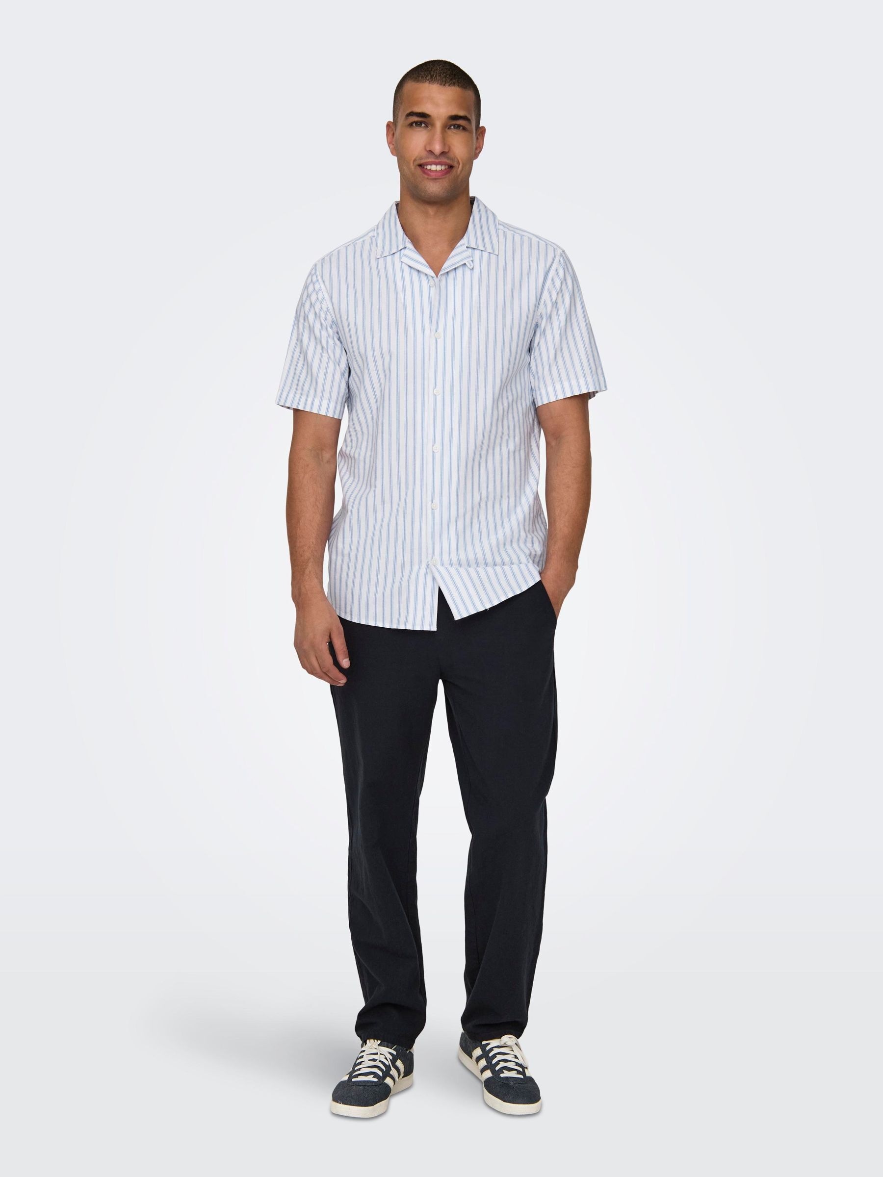 ONLY & SONS Pantalon de survêtement »ONSSINUS LOOSE 0007 COT LIN PANT NOOS«