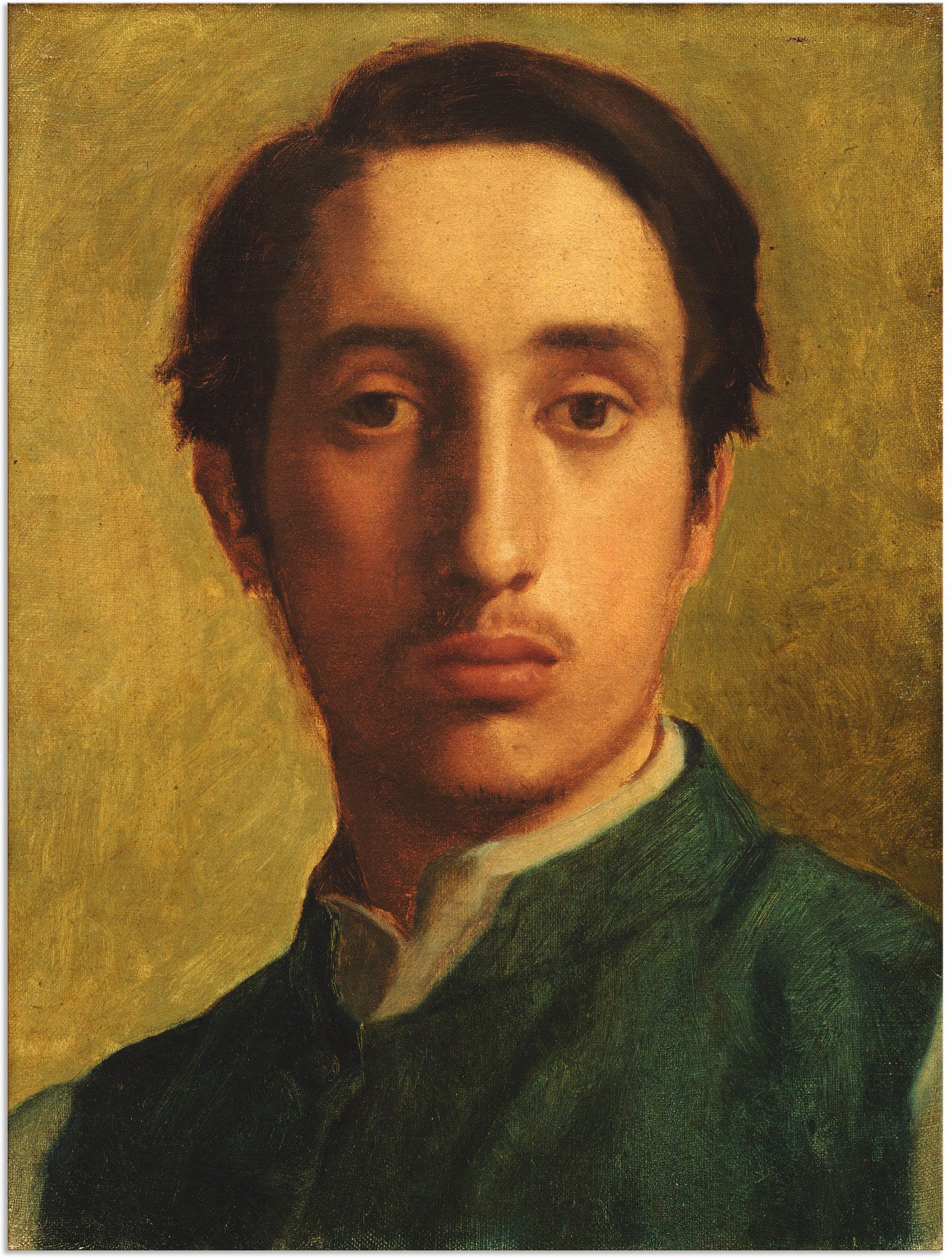 Image of Artland Wandbild »Degas mit grüner Weste«, Menschen, (1 St.), in vielen Grössen & Produktarten - Alubild / Outdoorbild für den Aussenbereich, Leinwandbild, Poster, Wandaufkleber / Wandtattoo auch für Badezimmer geeignet bei Ackermann Versand Schweiz