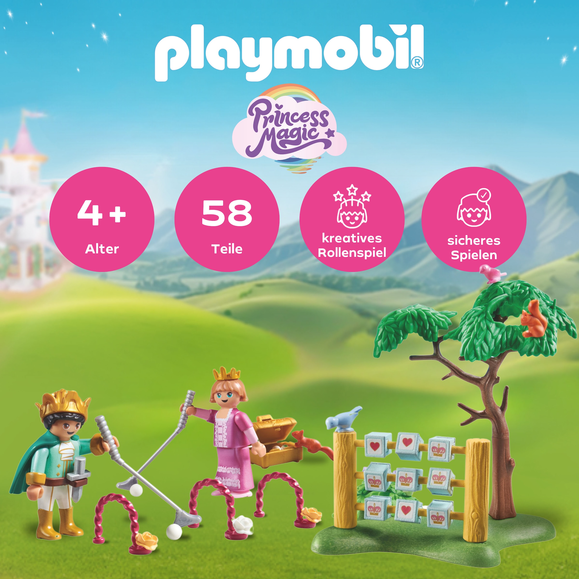 Playmobil® Jeu de construction »Königskinder im Spielgarten (71849), Playmobil Princess Magic«