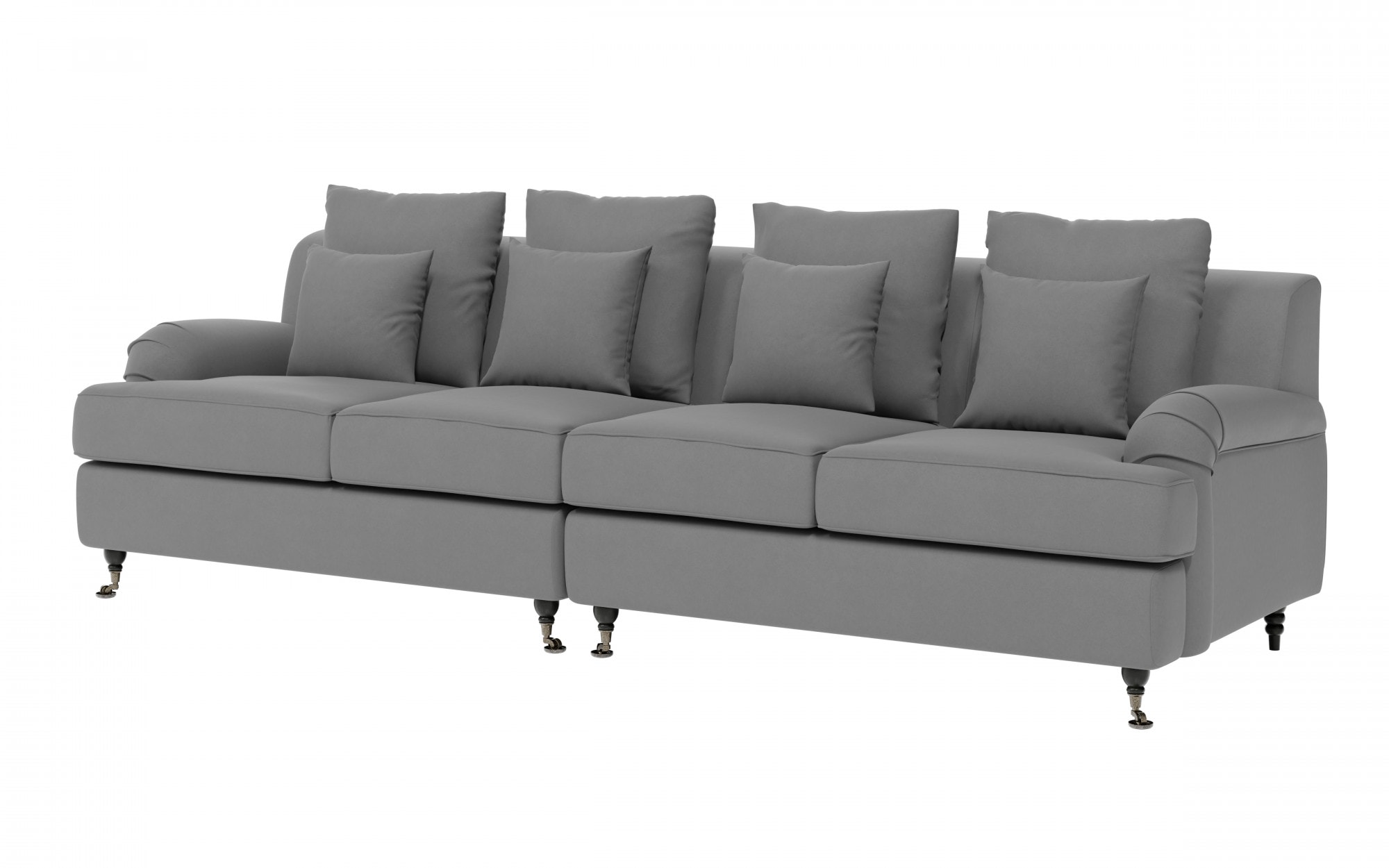 Guido Maria Kretschmer Home&Living Big-Sofa »NORIN«, zwei Fussarten: vorne - Rollen, hinten - Holzfüsse