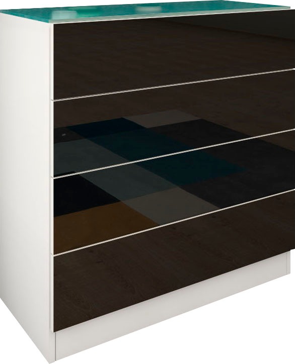 Image of borchardt Möbel Kommode »Vaasa«, Breite 76 cm, Glasoberboden bei Ackermann Versand Schweiz