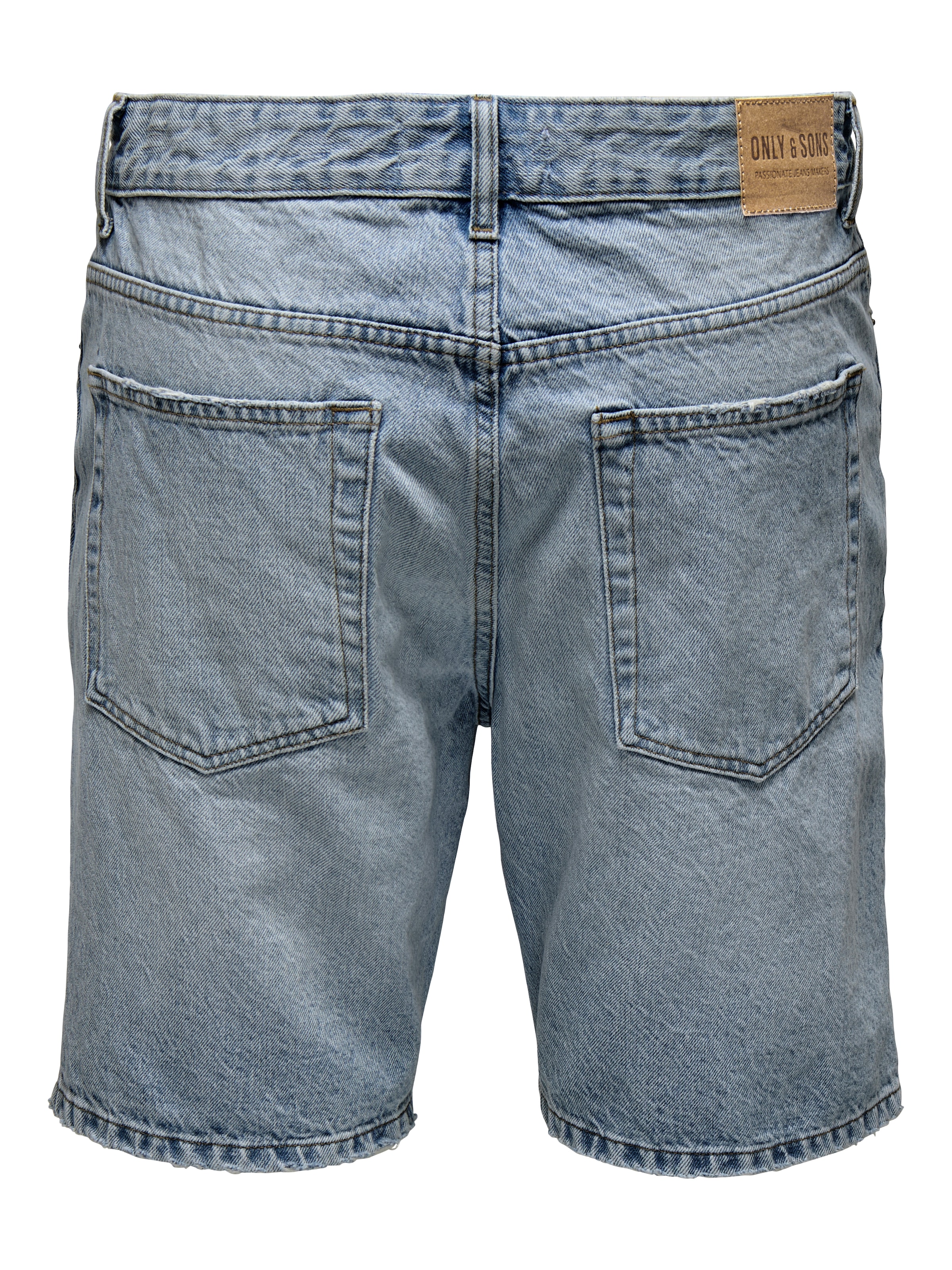 ONLY & SONS Jeansshorts »ONSEDGE PER LBT 6966 DOT DNM SHORTS NOOS« Baumwollmischung, straight fit