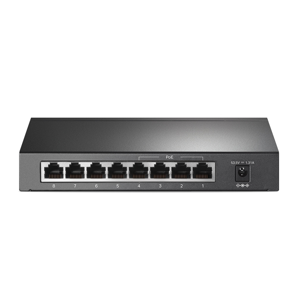 TP-Link Netzwerk-Switch »TL-SF1008P 8-Port 10/100MBit Desktop Switch 4x PoE«