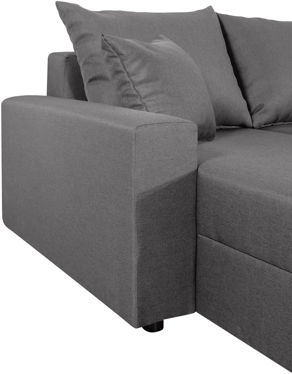 COLLECTION AB Wohnlandschaft »Pico U-Form«, Wohnlandschaft,2 X Ottomane,Polyätherschaum Polsterung