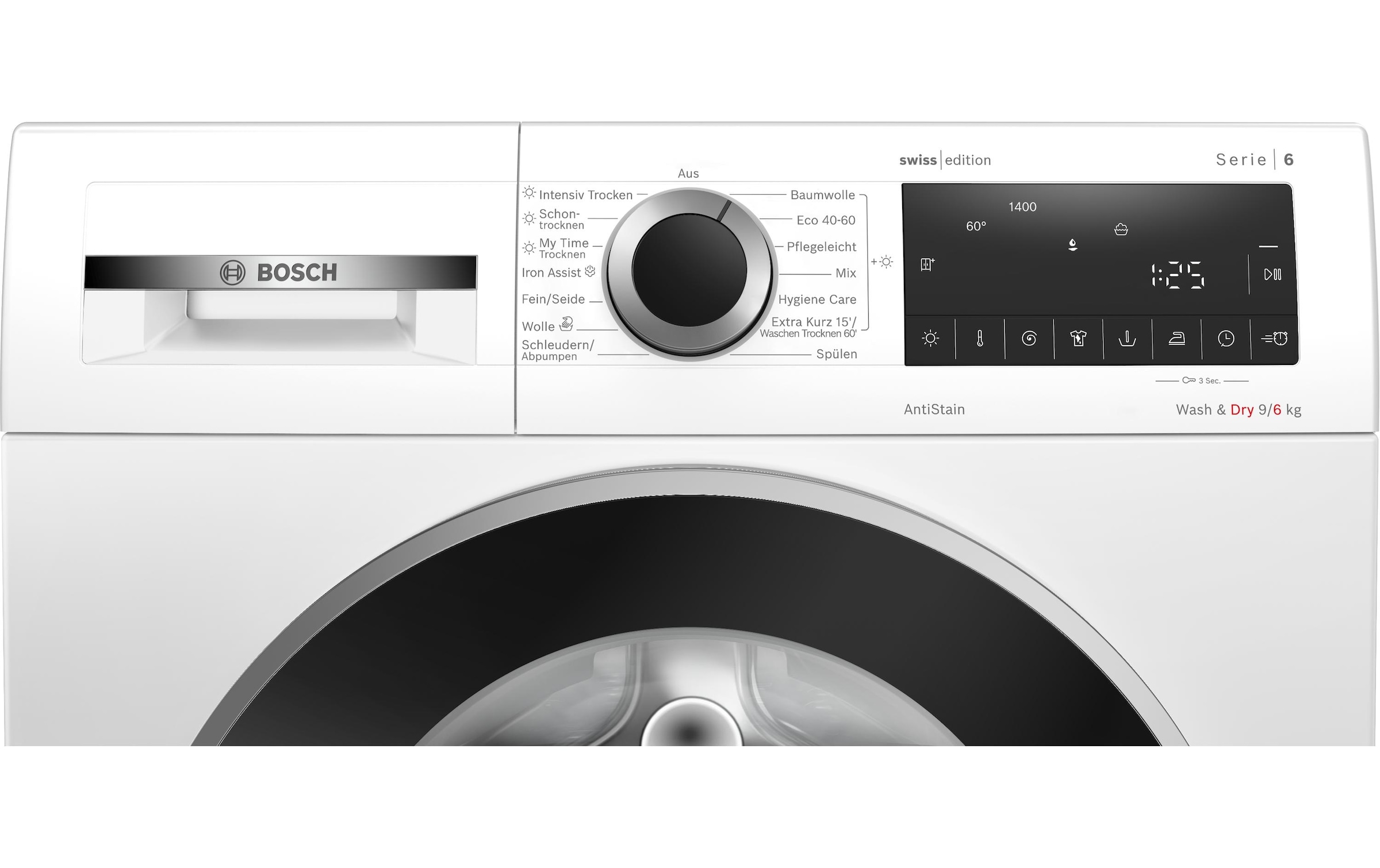 BOSCH Waschtrockner »Serie 6 WNG24402CH 9 kg / 6 kg« 9 kg /6 kg 70 dB(A)