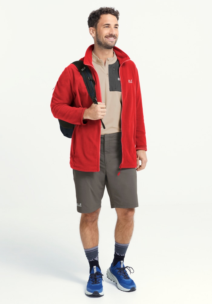 Jack Wolfskin Fleecejacke »TAUNUS 100 FZ M« mit Reissverschluss, winddicht, windabweisend