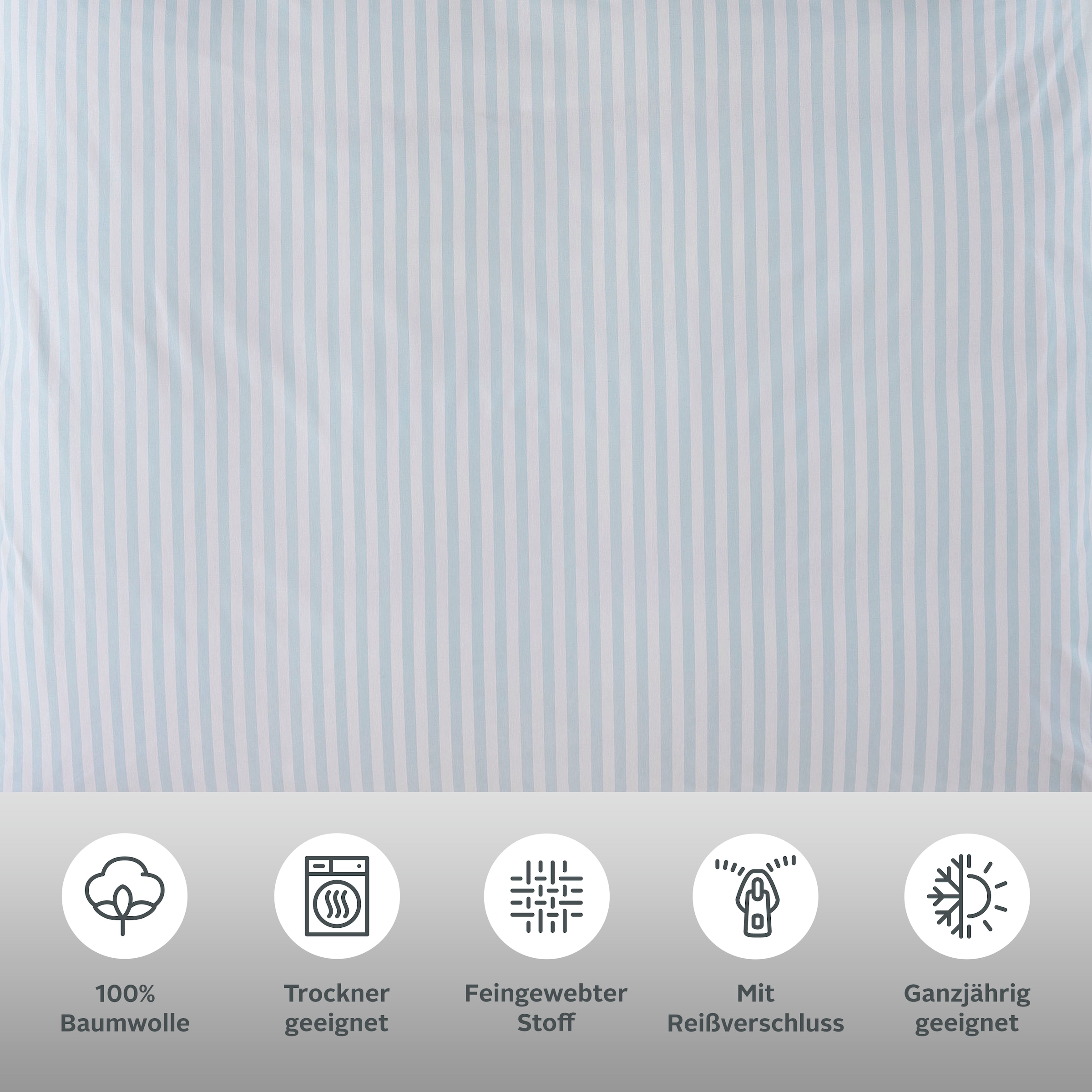 LeGer Home by Lena Gercke Bettwäsche »Linnea« 2 Stk. aus 100% Baumwolle , Streifendesign