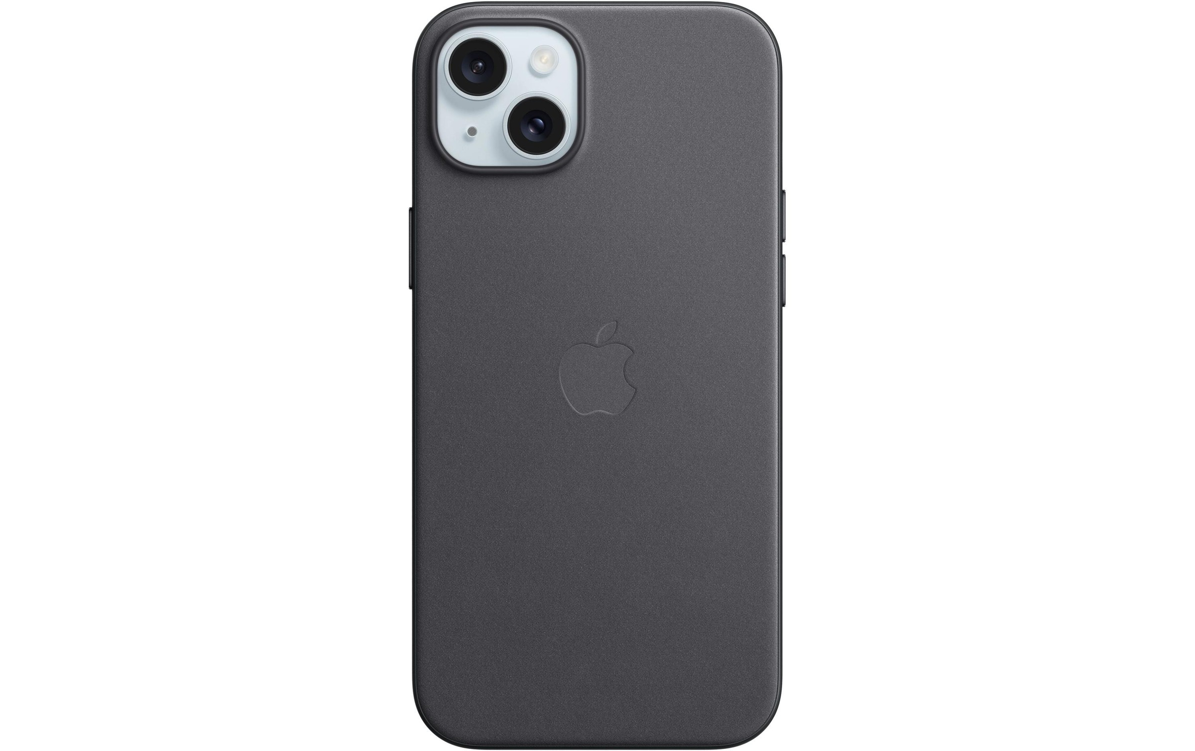 Apple Smartphone Feingewebe Case mit MagSafe, iPhone 15 Plus, Schwarz