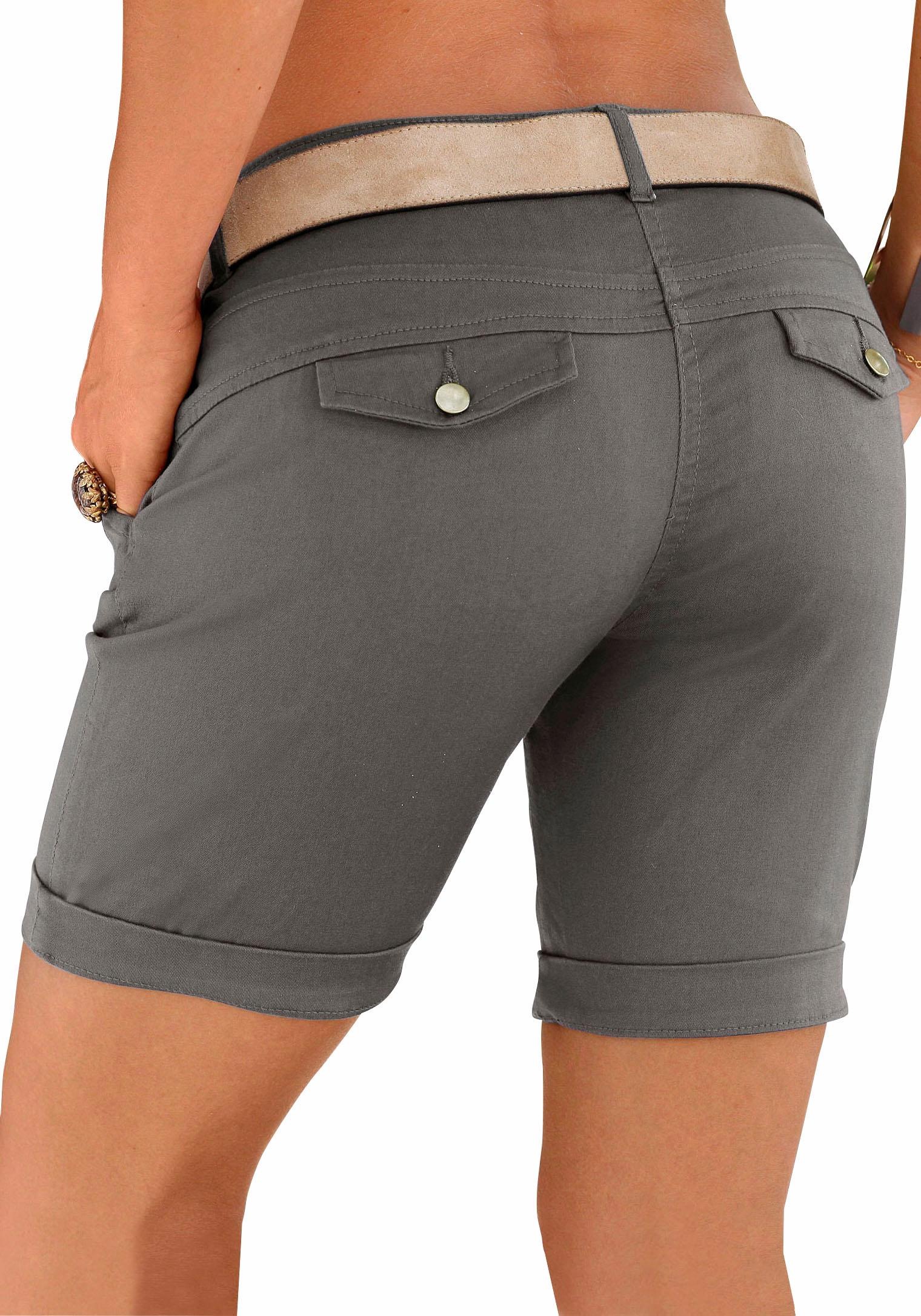LASCANA Bermudas, zum Krempeln