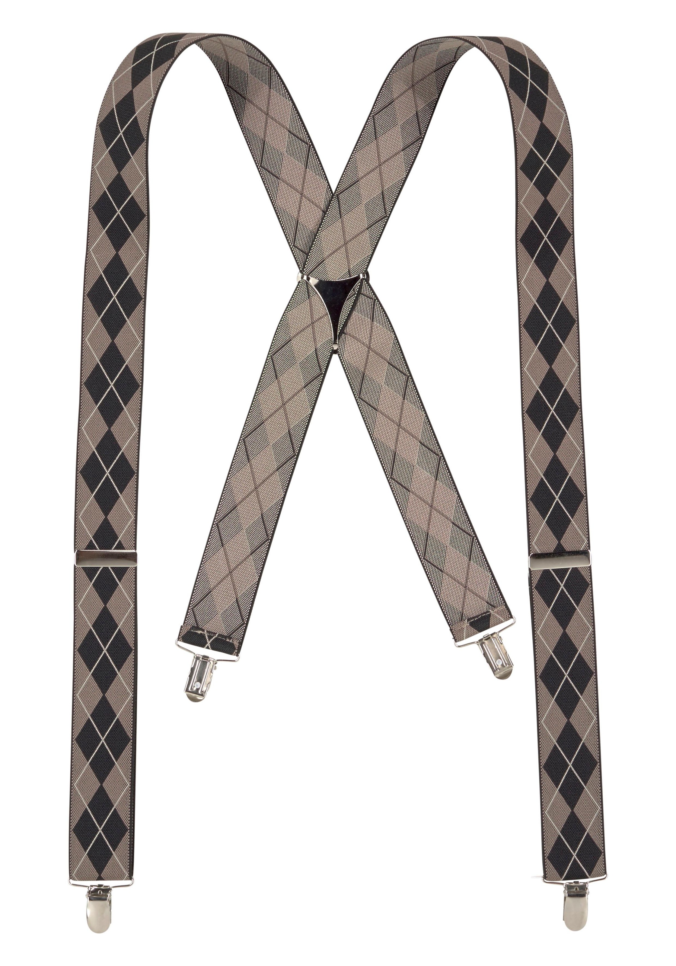 Image of J.Jayz Hosenträger, (1 St.), Breite Hosenträger, Rautenmuster, Verstellbar, Elastisch bei Ackermann Versand Schweiz