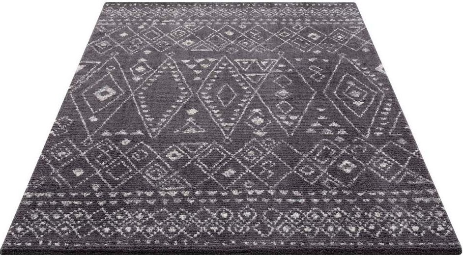 Carpet City Teppich »April 2292«, rechteckig, 10 mm Höhe, Läufer, weich durch Microfaser, Boho Ethno Look, Wohnzimmer