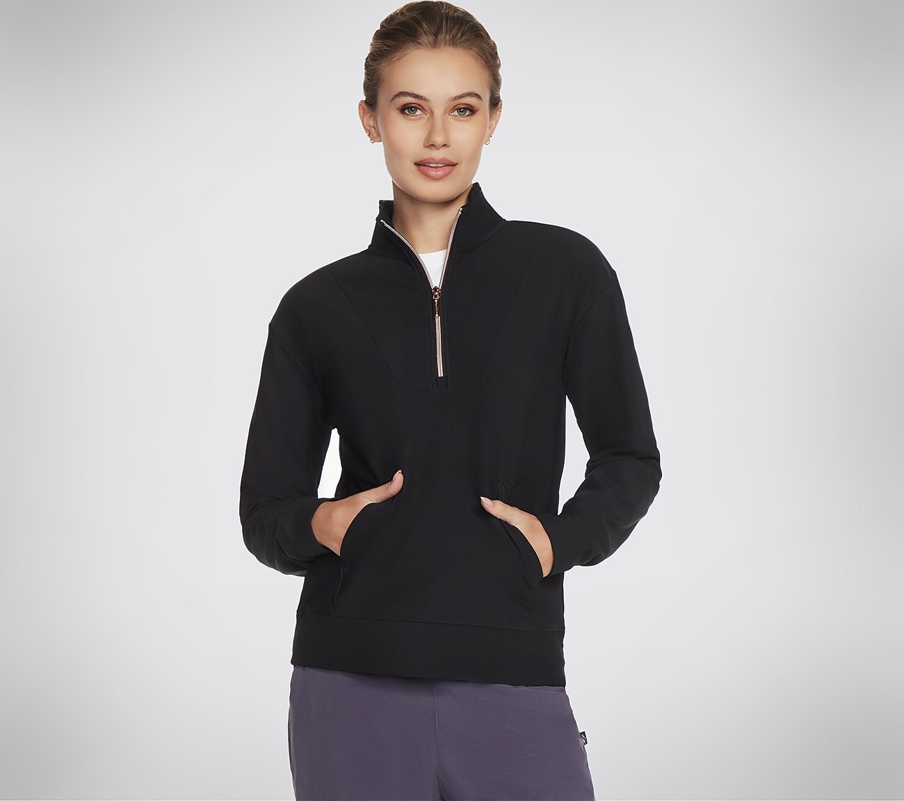 Image of Skechers Rollkragenpullover "GOLUXE RIB 1/4 ZIP"