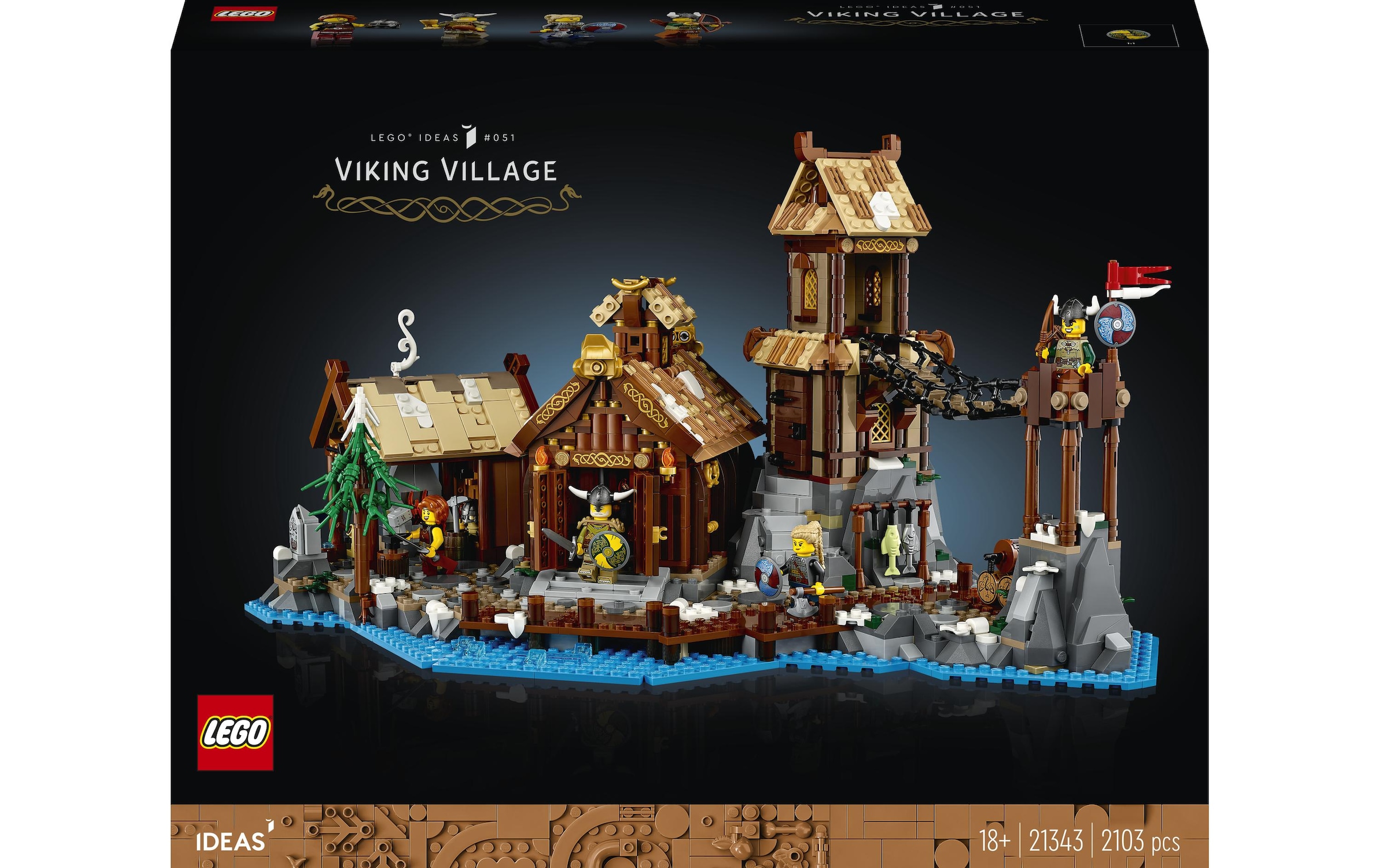 LEGO® Spielbausteine »Wikingerdorf 21343«, (2103 St.)