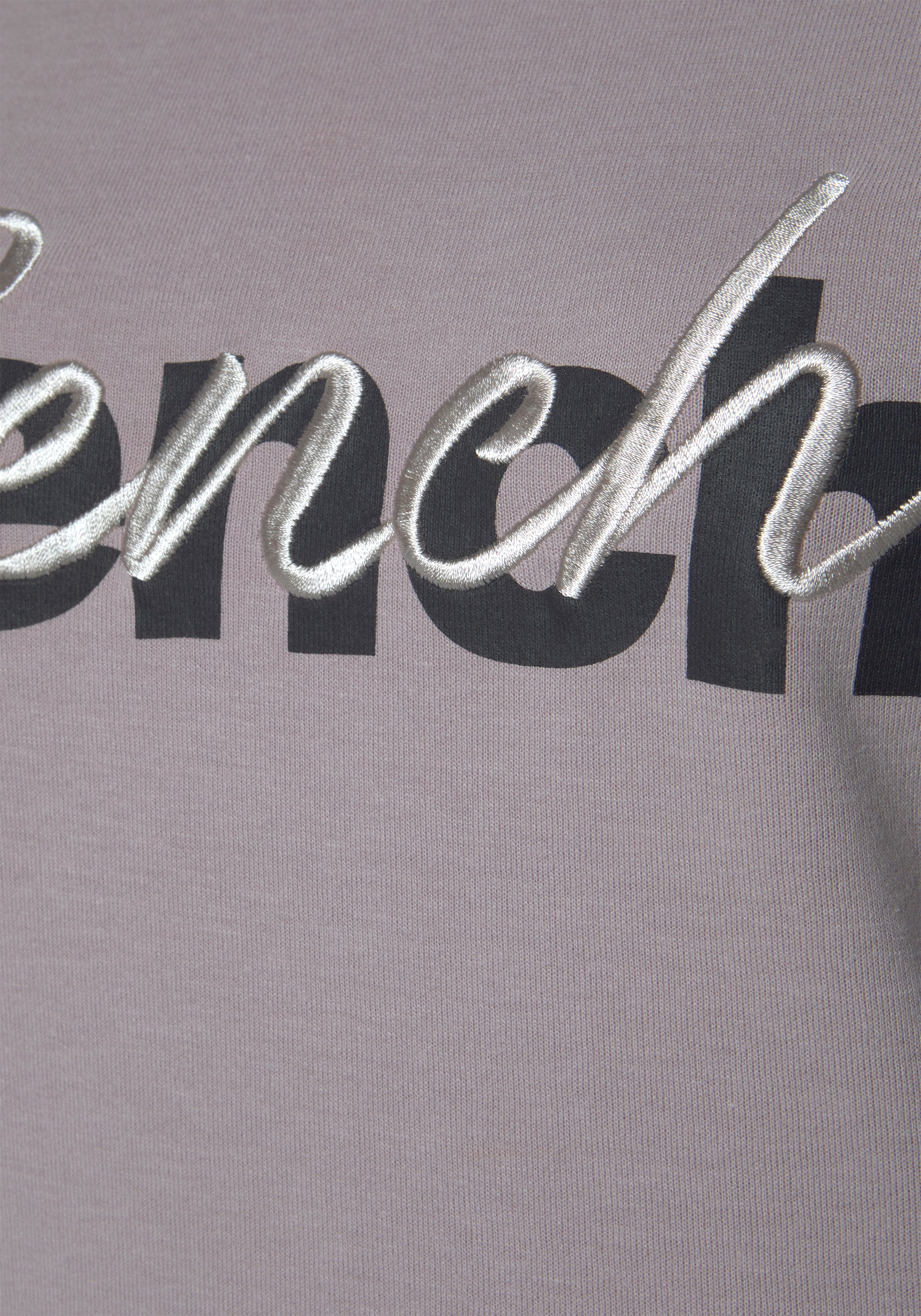 Bench. Loungewear Sweatshirt, mit Loungeanzug auf Logodruck Stickerei, versandkostenfrei und