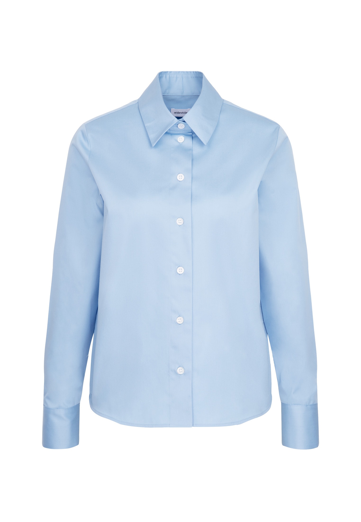 seidensticker Hemdbluse »Schwarze Rose« Langarm Kragen Uni