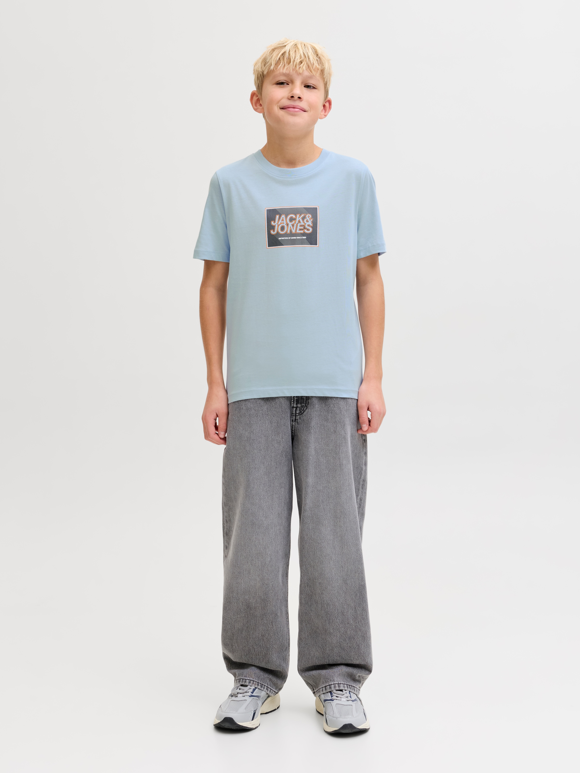 Jack & Jones Junior T-Shirt »JJRAIN TEE SS CREW NECK JNR« mit Logoprint