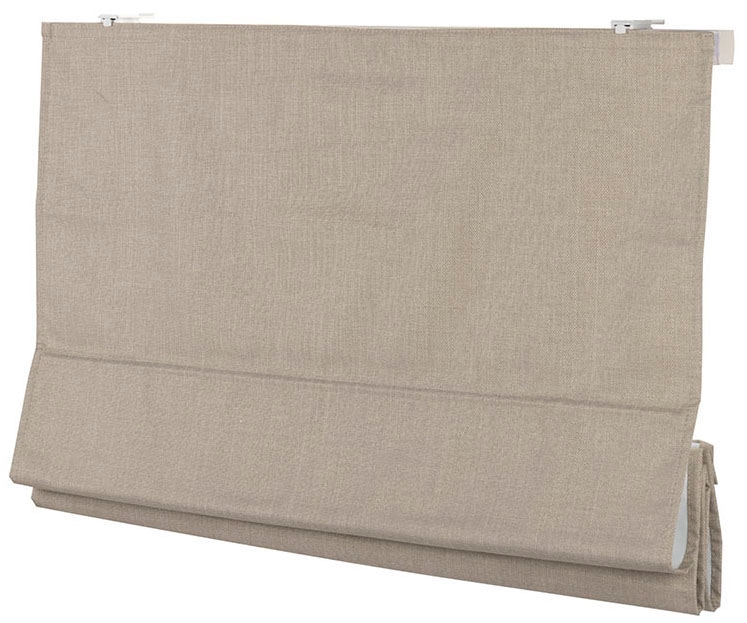 my home Store à enrouleur »RIOLA« verdunkelnd ohne Bohren freihängend Faltrollo in trendiger Leinenoptik NEUHEIT!