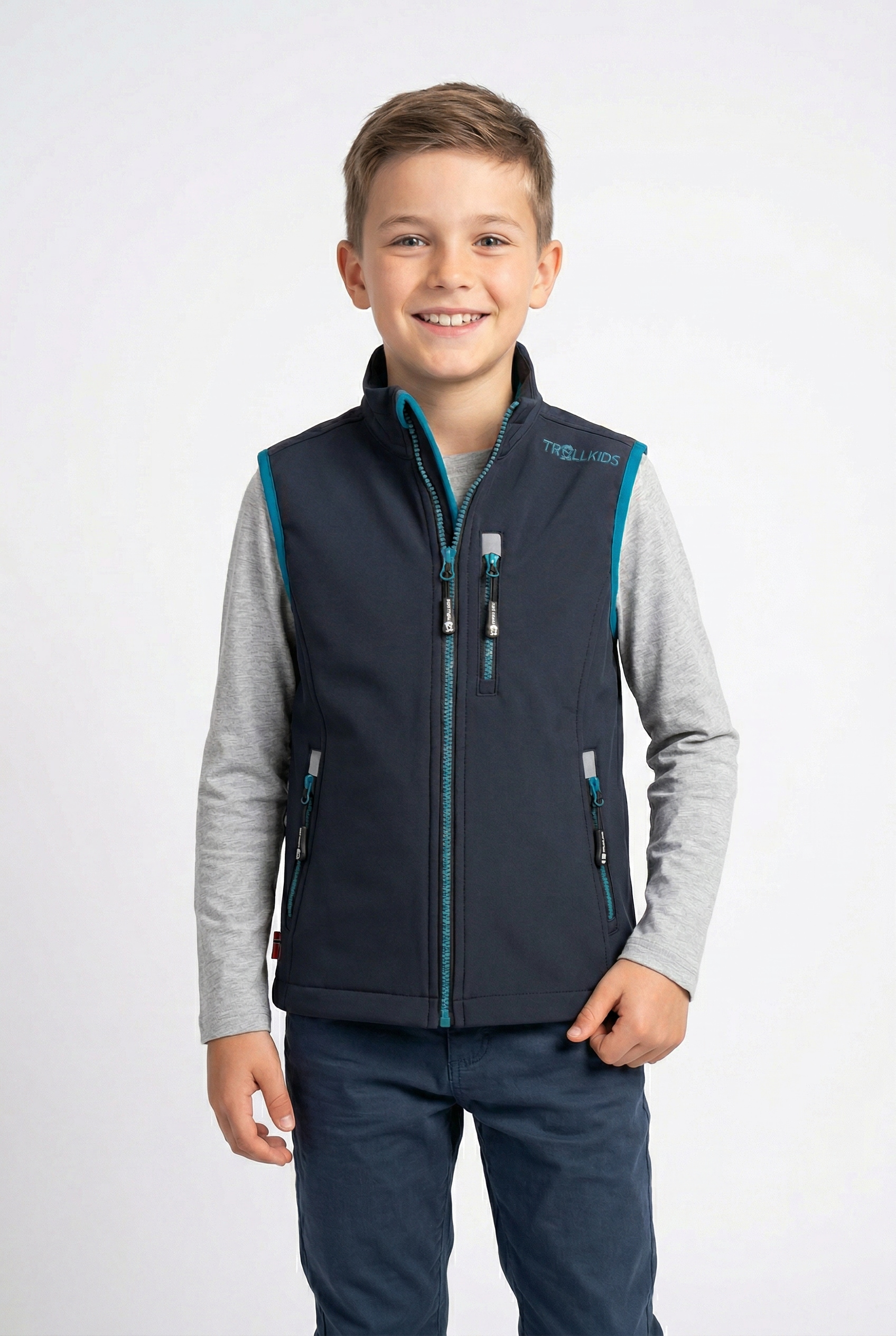 Image of TROLLKIDS Softshellweste "KIDS TROLLFJORD VEST" für Kinder und Jugendliche, wasserabweisend, atmungsaktiv
