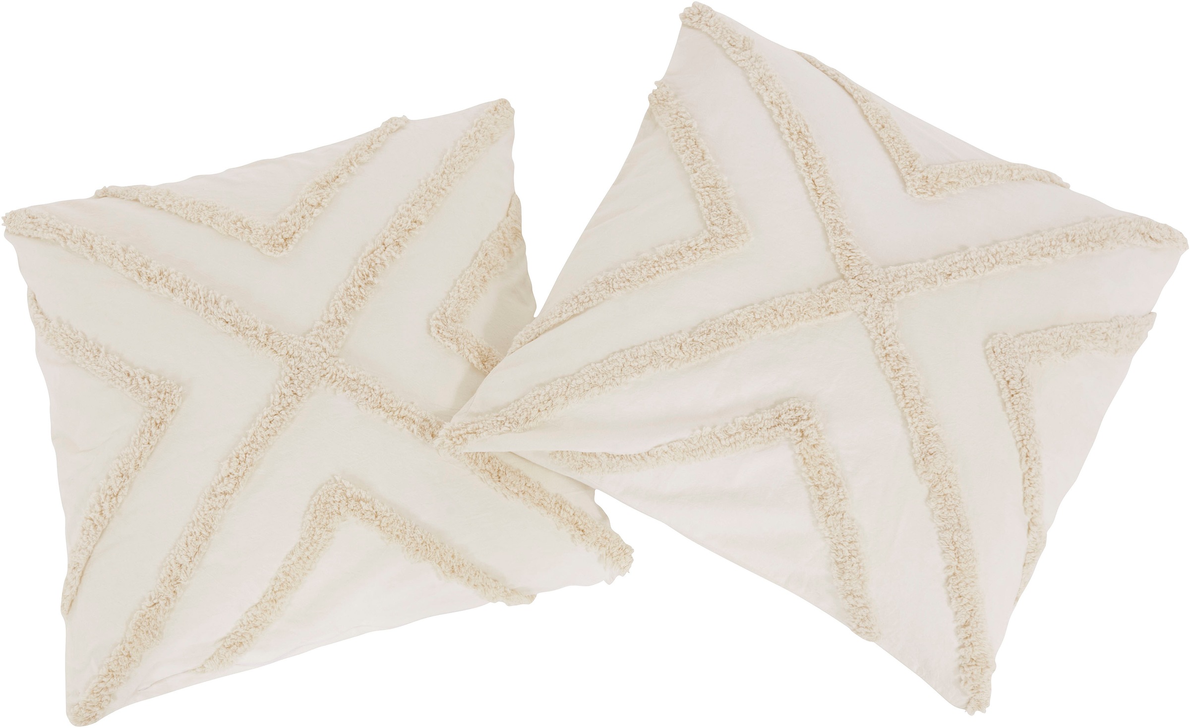 Image of LeGer Home by Lena Gercke Dekokissen »Sidonie«, (2 St., 2x 50x50cm), im Hoch-Tief Design bei Ackermann Versand Schweiz