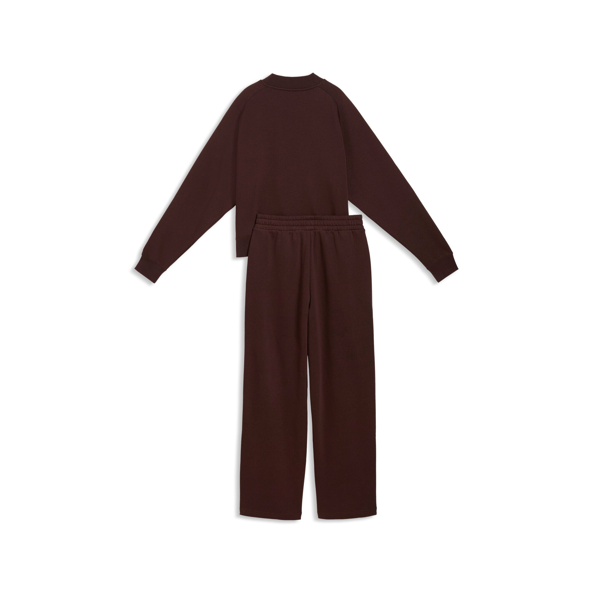 PUMA Combinaison d'entraînement »LOUNGEWEAR STANDARD SWEAT SUITT FL CL« 2 mit Knopfleiste am Oberteil, ohne Kapuze, in unifarbener Optik