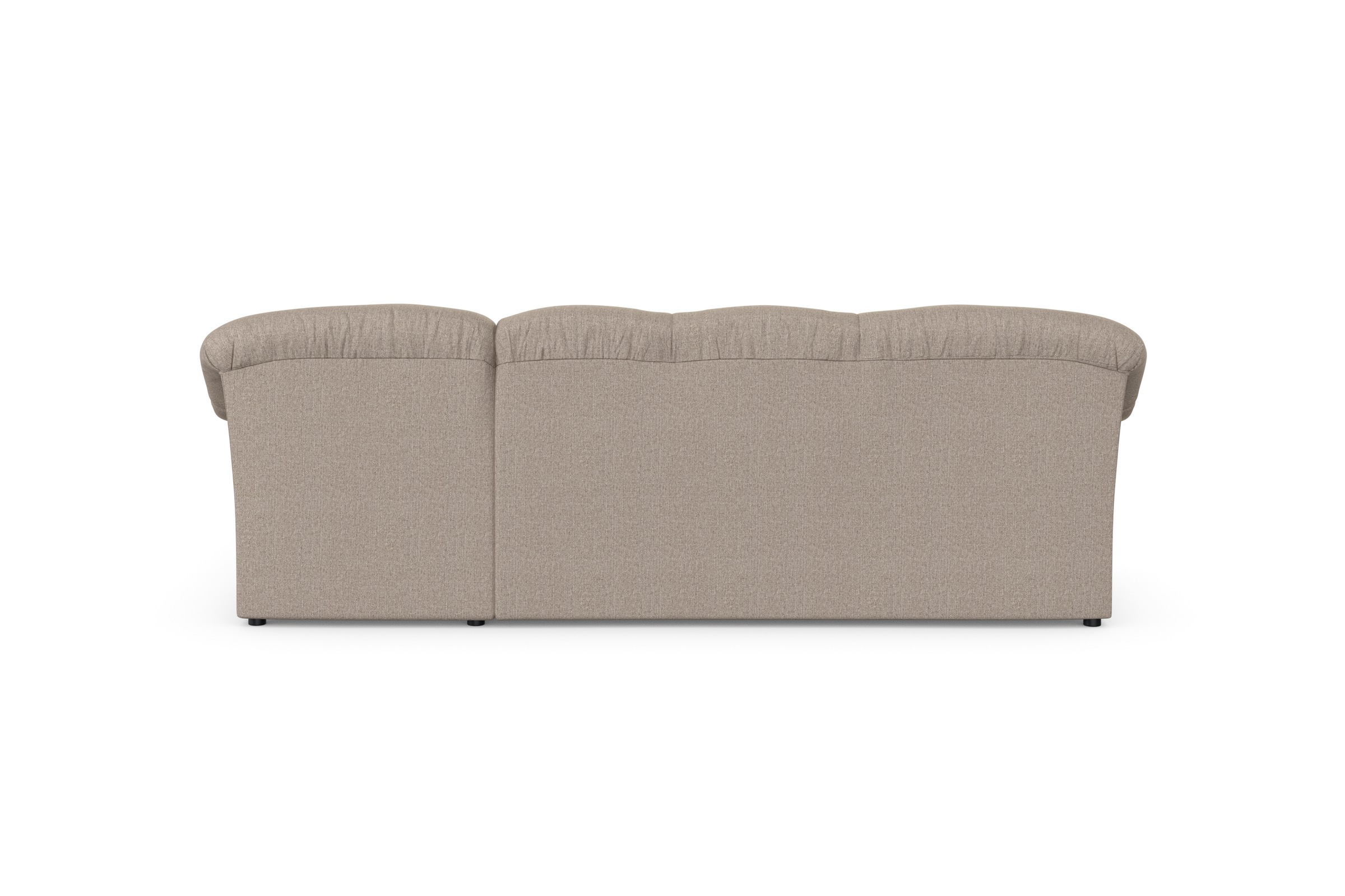 DOMO collection Ecksofa »Pegnitz, elegante Rückensteppung, kompakte Stellmasse 238/141cm, L-Form«, wahlweise mit Bettfunktion
