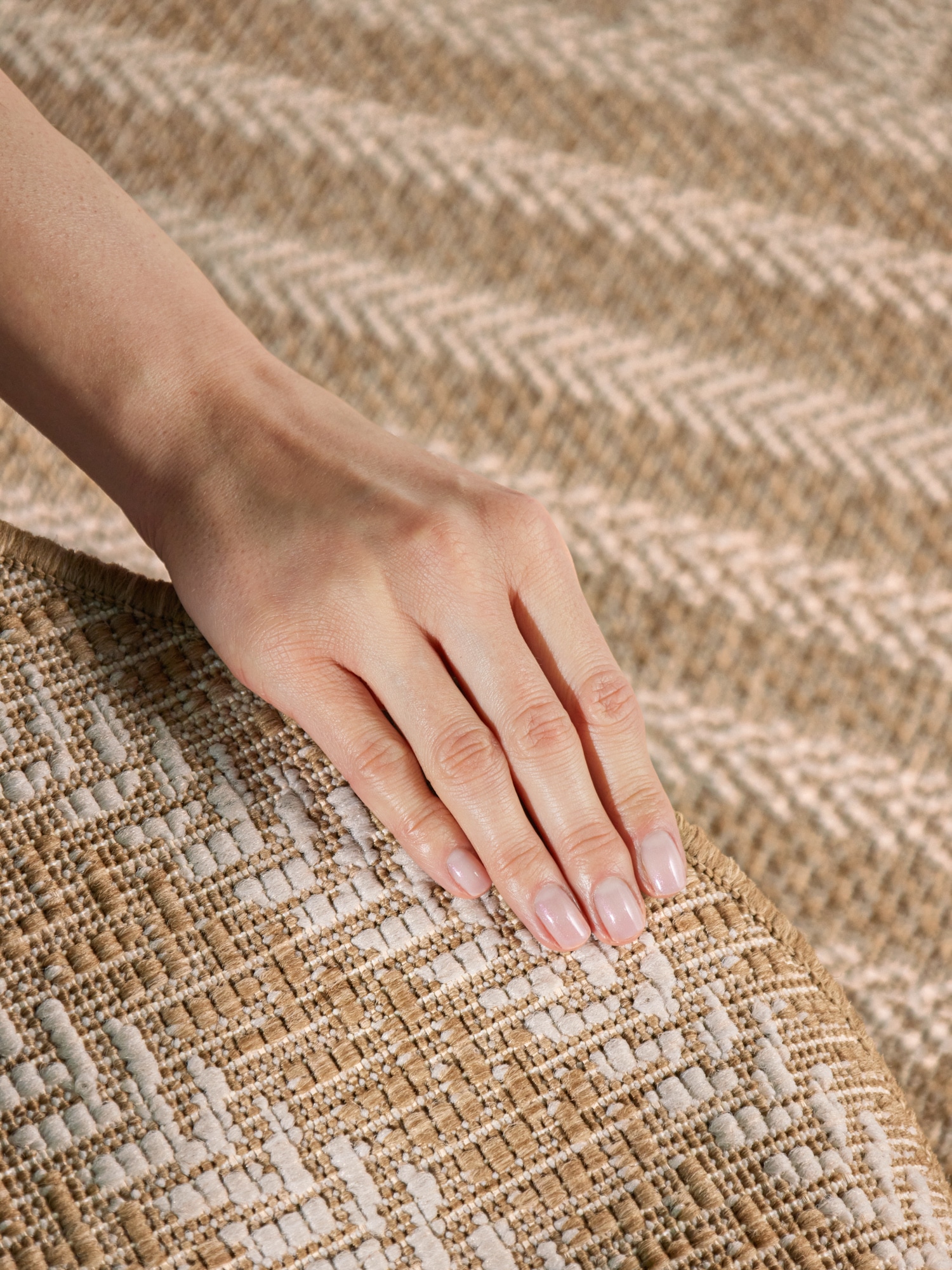 Ted Baker Teppich »Woodfield« oval 8 mm Höhe Designteppich, Wetterfest, Pflegeleicht, Modern, Wohnzimmer, Terrasse