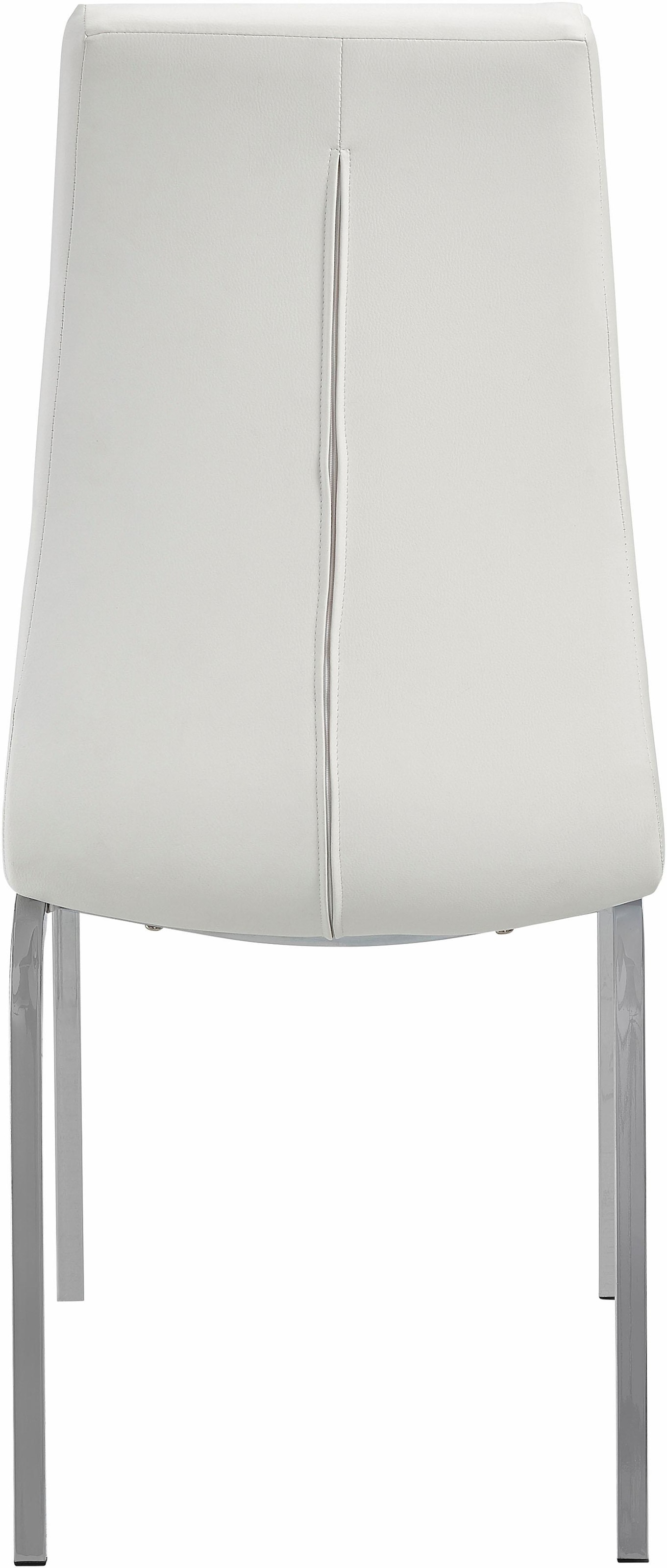 GOODproduct 4-Fussstuhl »Lila« (Set) 2 Stk.(2 Stück) Bezug in Kunstleder, verchromtes Metallgestell