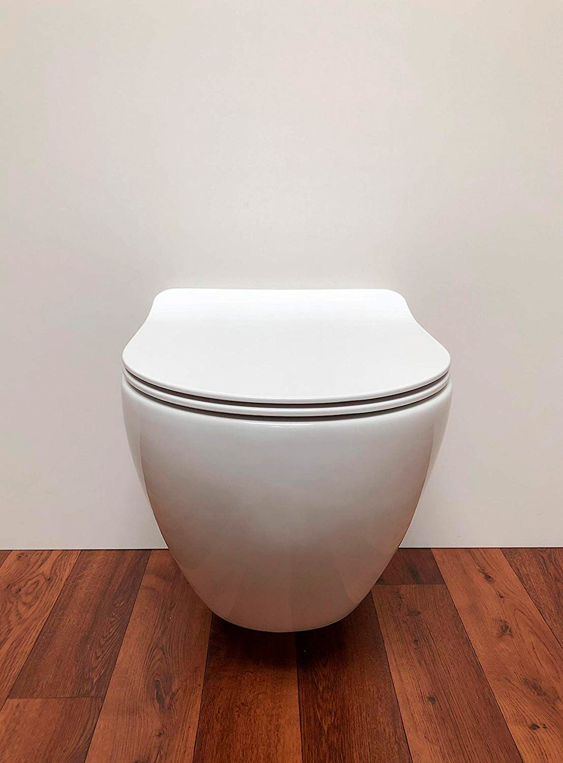 ADOB Tiefspül-WC Set, Spülrandlos, inkl. Slim-WC-Sitz und Schallschutzmatte