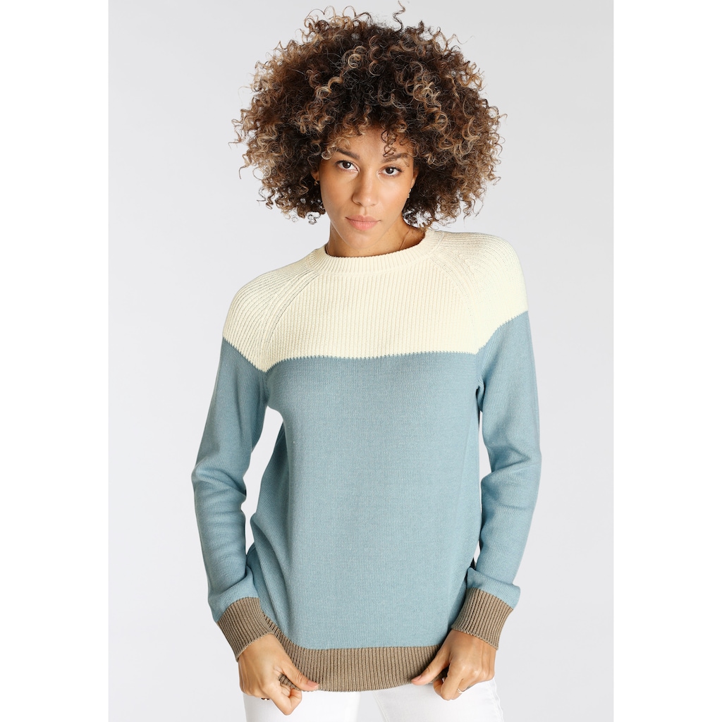 Boysen's Strickpullover, in modischem Strick-Mix - NEUE KOLLEKTION