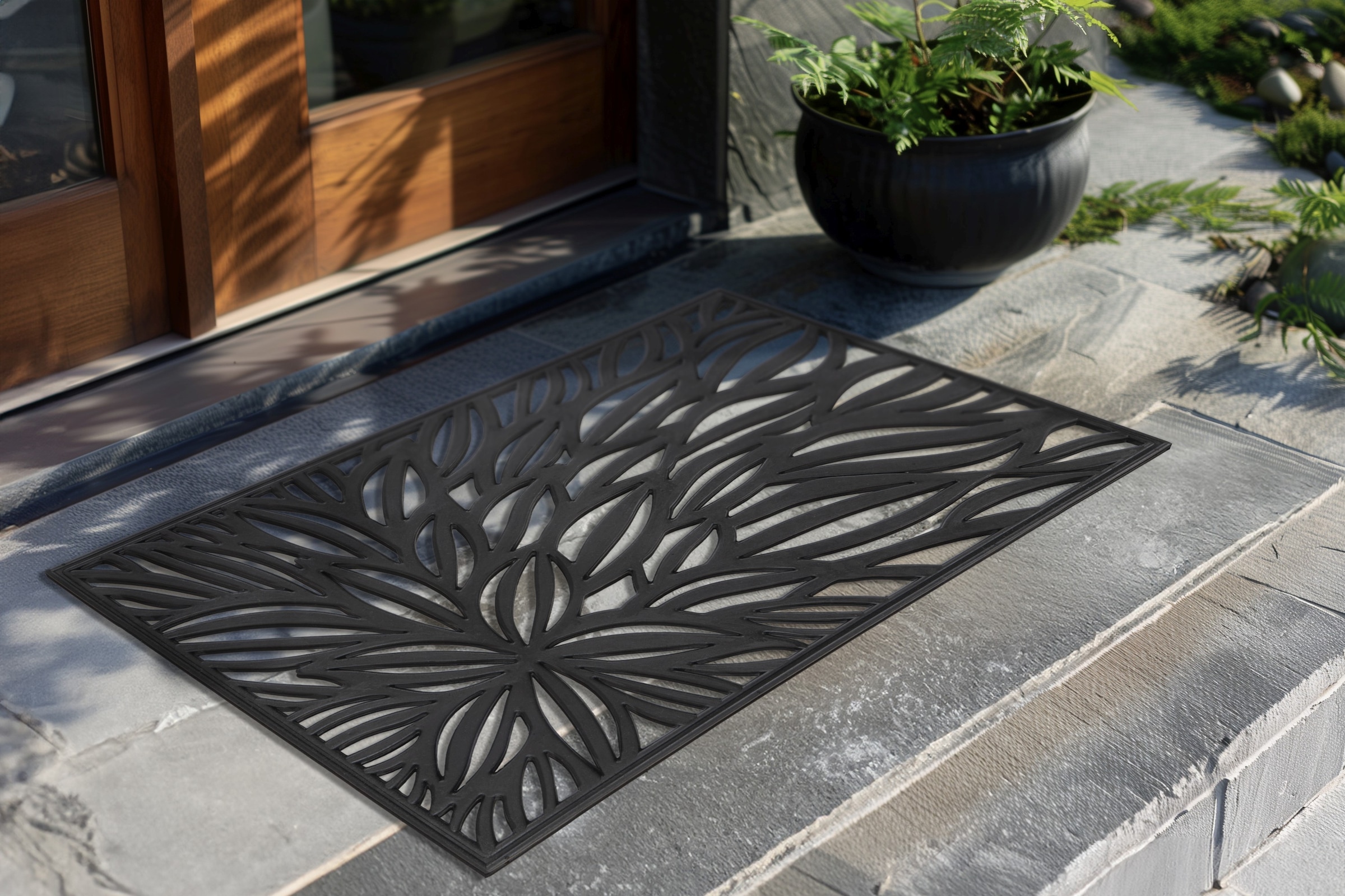 Kayoom Tapis de sol »Fussmatte Everyday 225« Rectangulaire 8 mm Höhe Flachgewebe