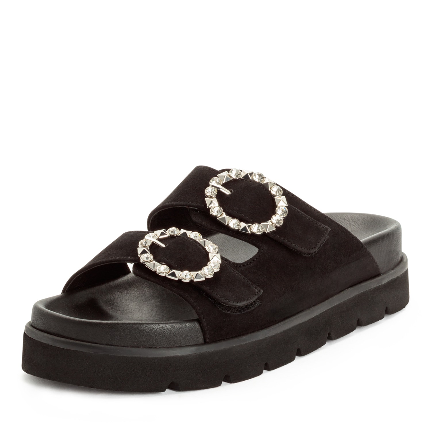 Image of Tamaris Pantolette Sommerschuh mit schmuckbesetzten, verstellbaren Schnallen
