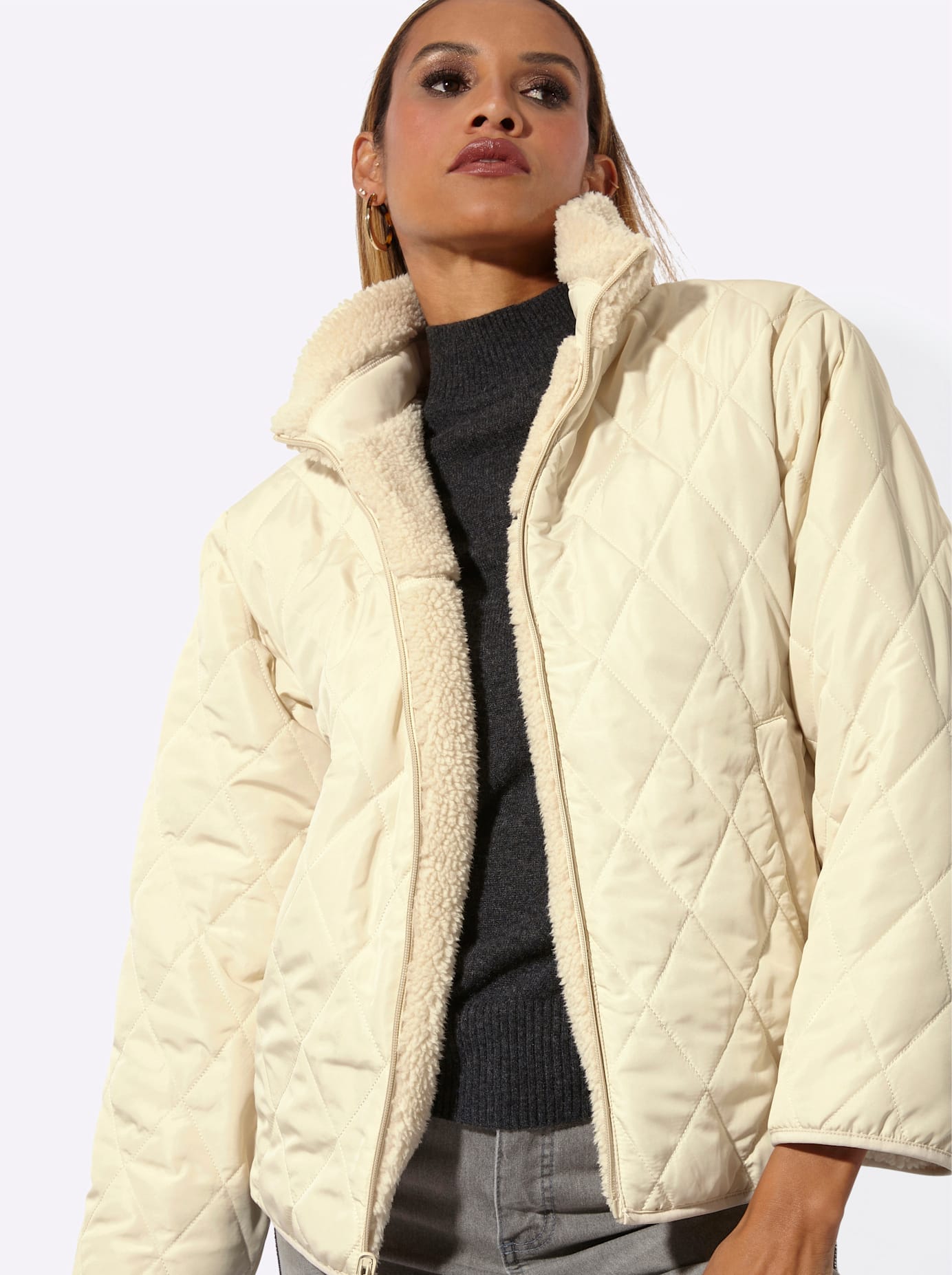 Inspirationen Veste réversible ohne Kapuze